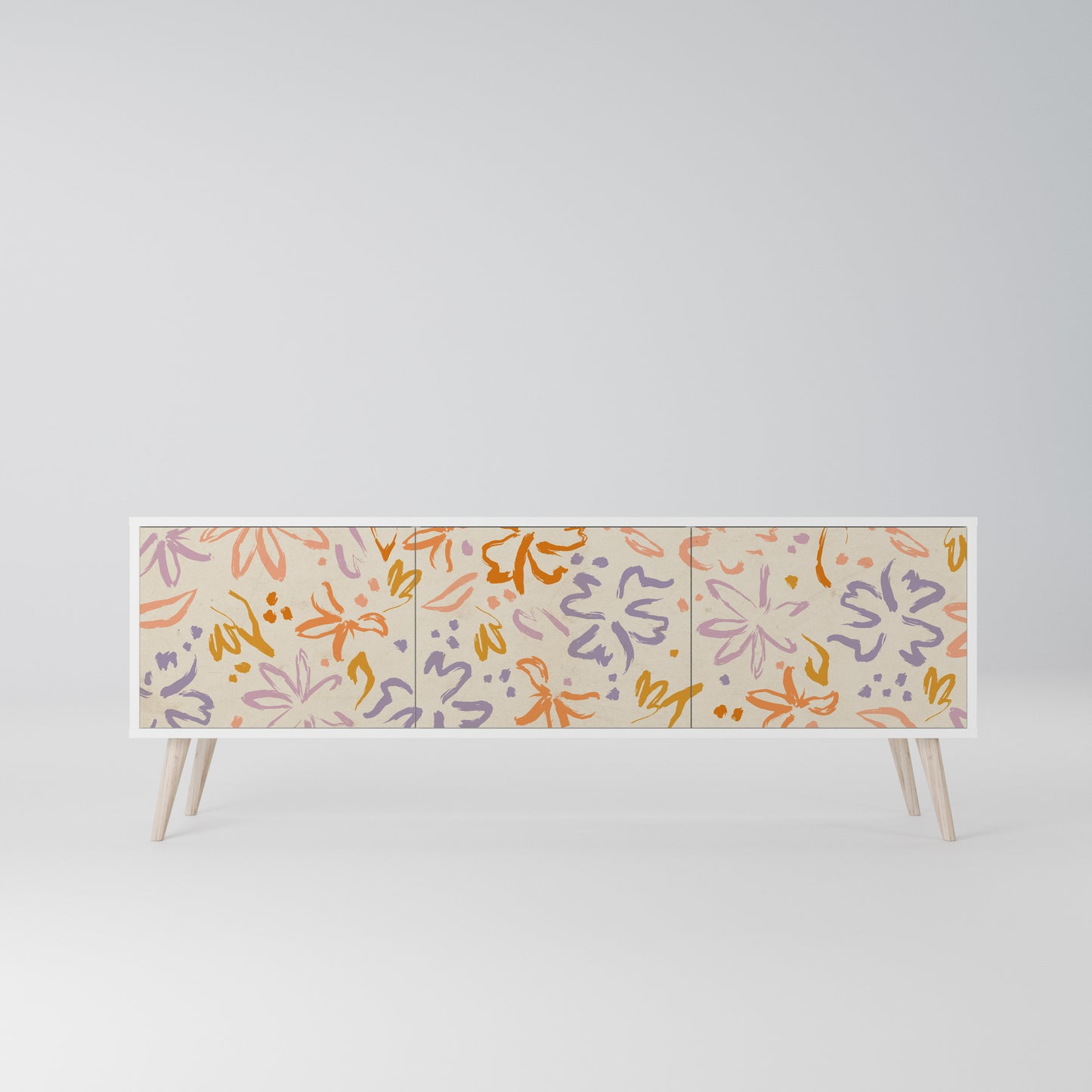 SPRING WHIMSY Mobile TV a 3 Ante in Finitura Bianca