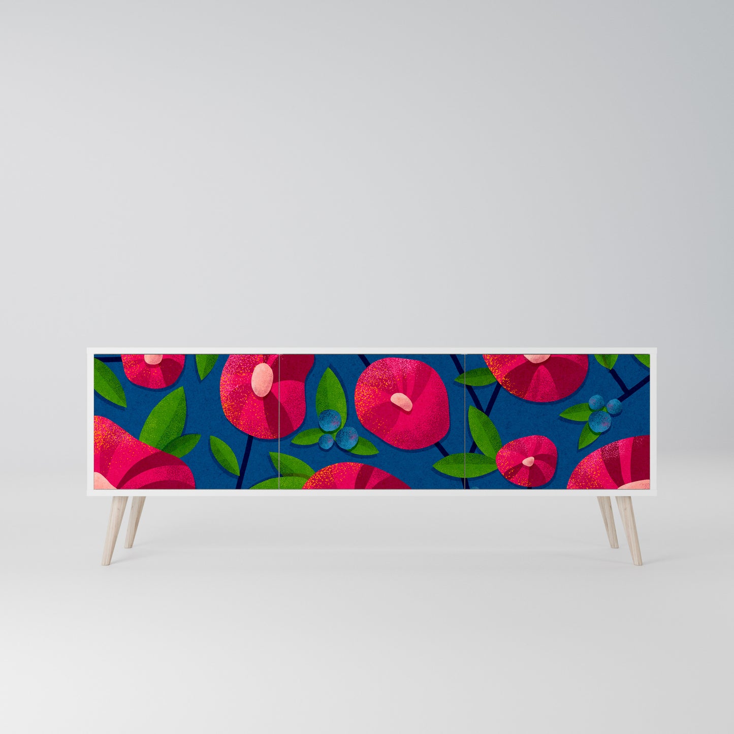 SPRING THOUGHTS Mobile TV a 3 Ante in Finitura Bianca