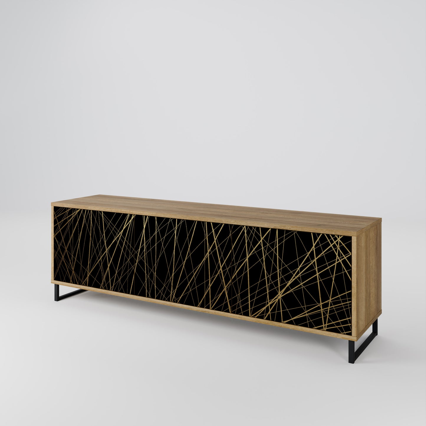 BRIGHT MESH Mobile TV a 3 ante in effetto rovere