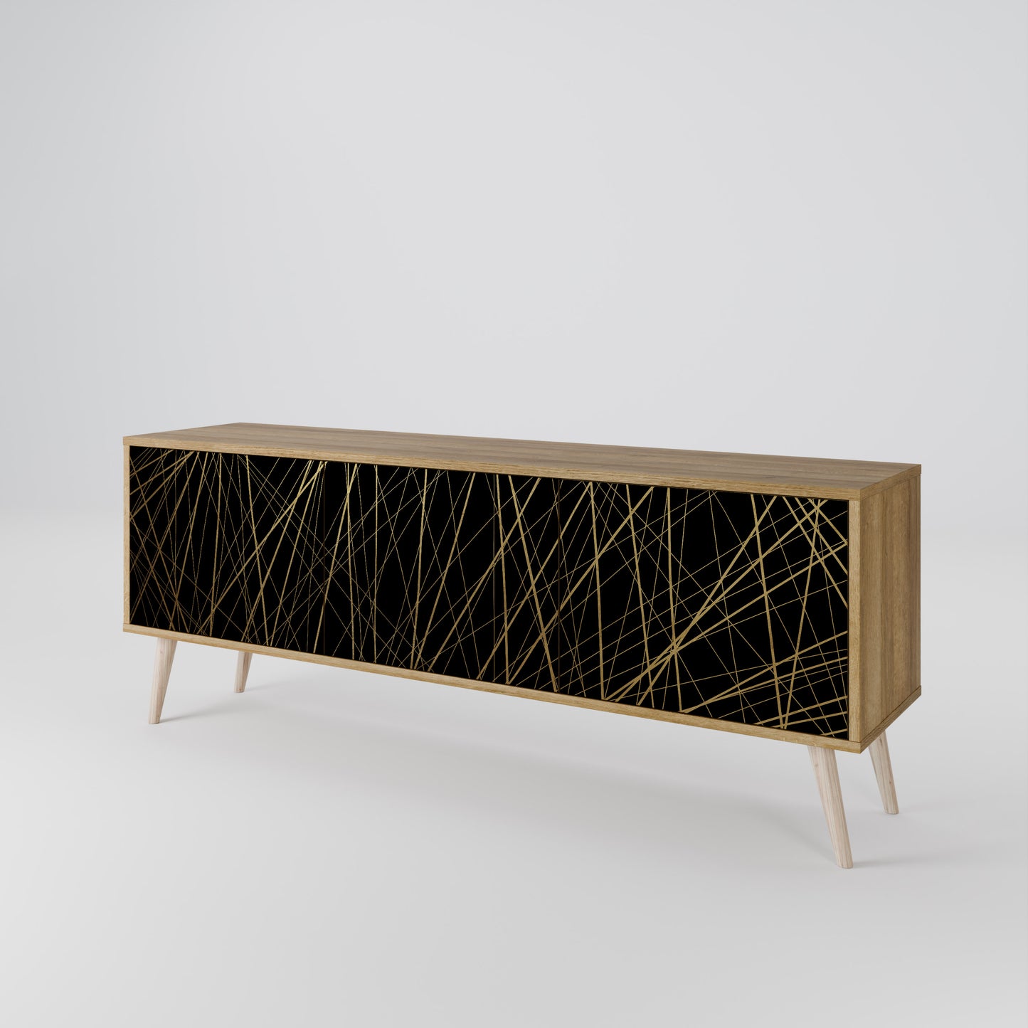 BRIGHT MESH Mobile TV a 3 ante in effetto rovere