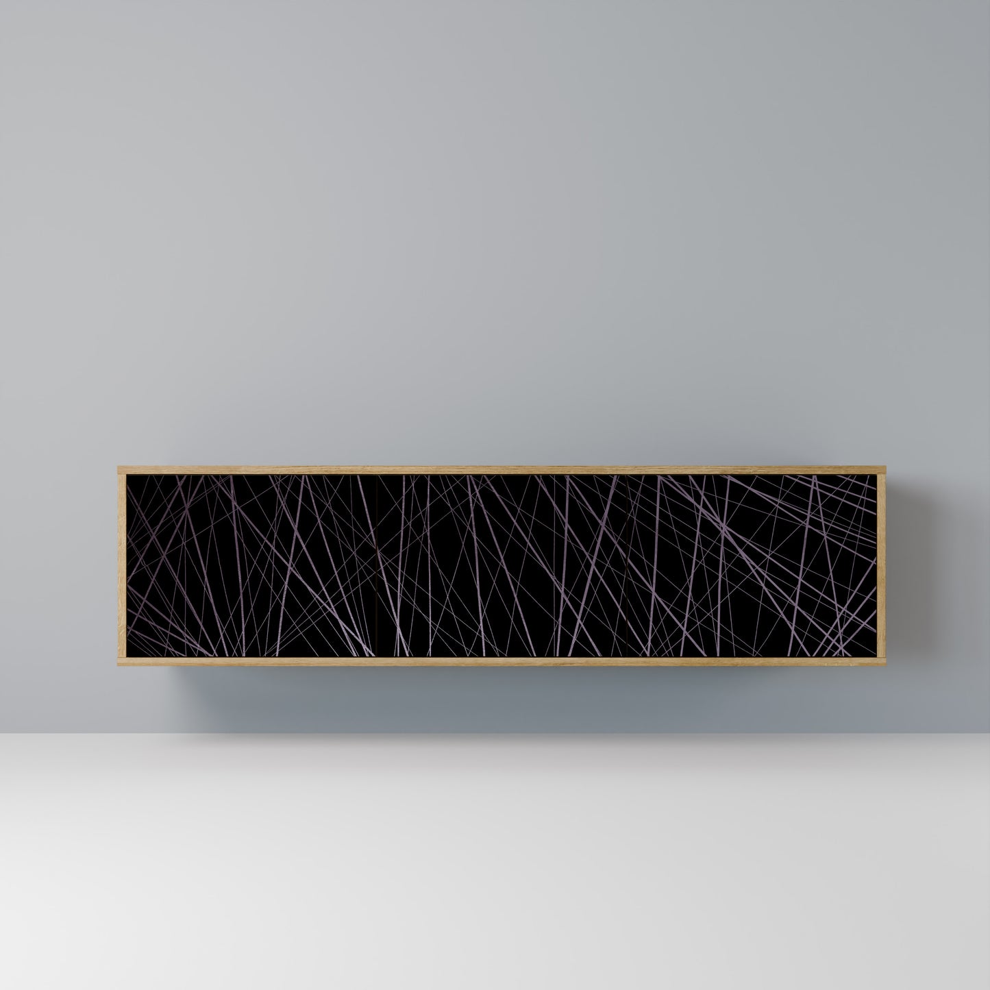 Mobile TV SHIMMER SPIDERGRAM a 3 ante in effetto rovere