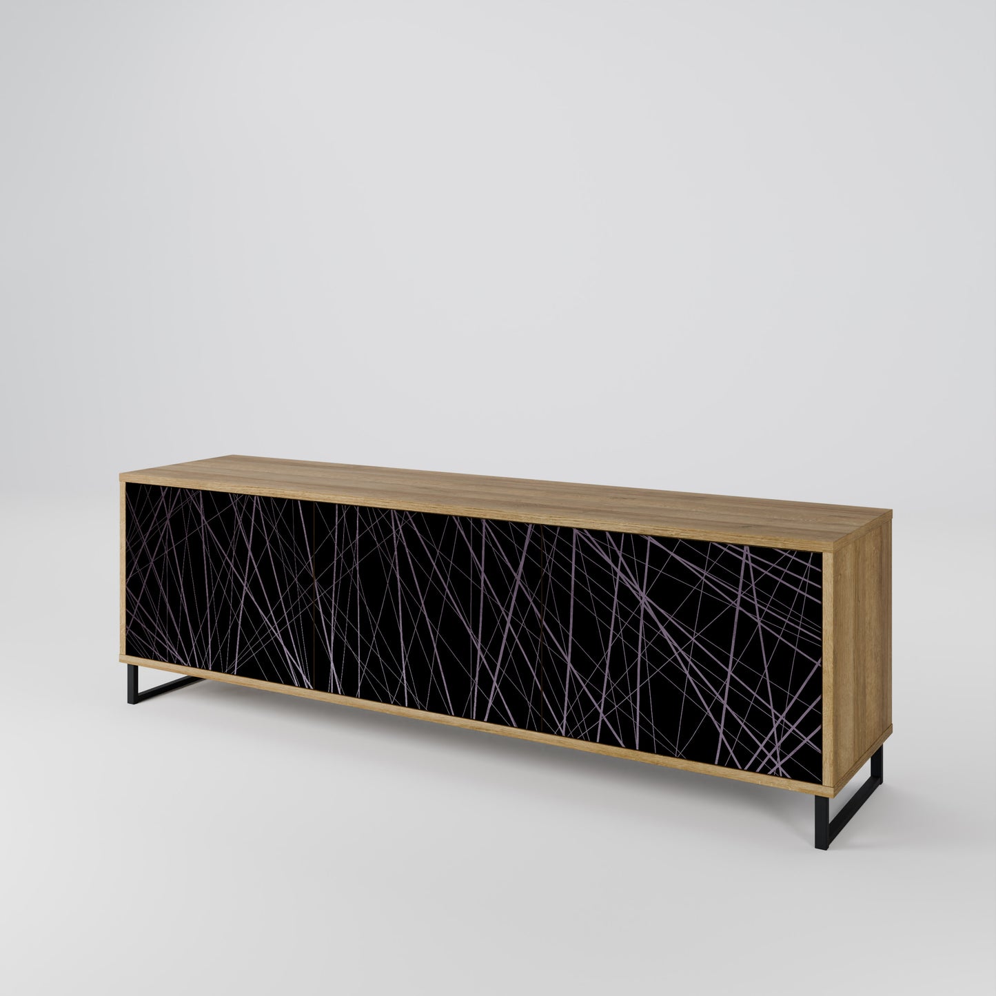 Mobile TV SHIMMER SPIDERGRAM a 3 ante in effetto rovere