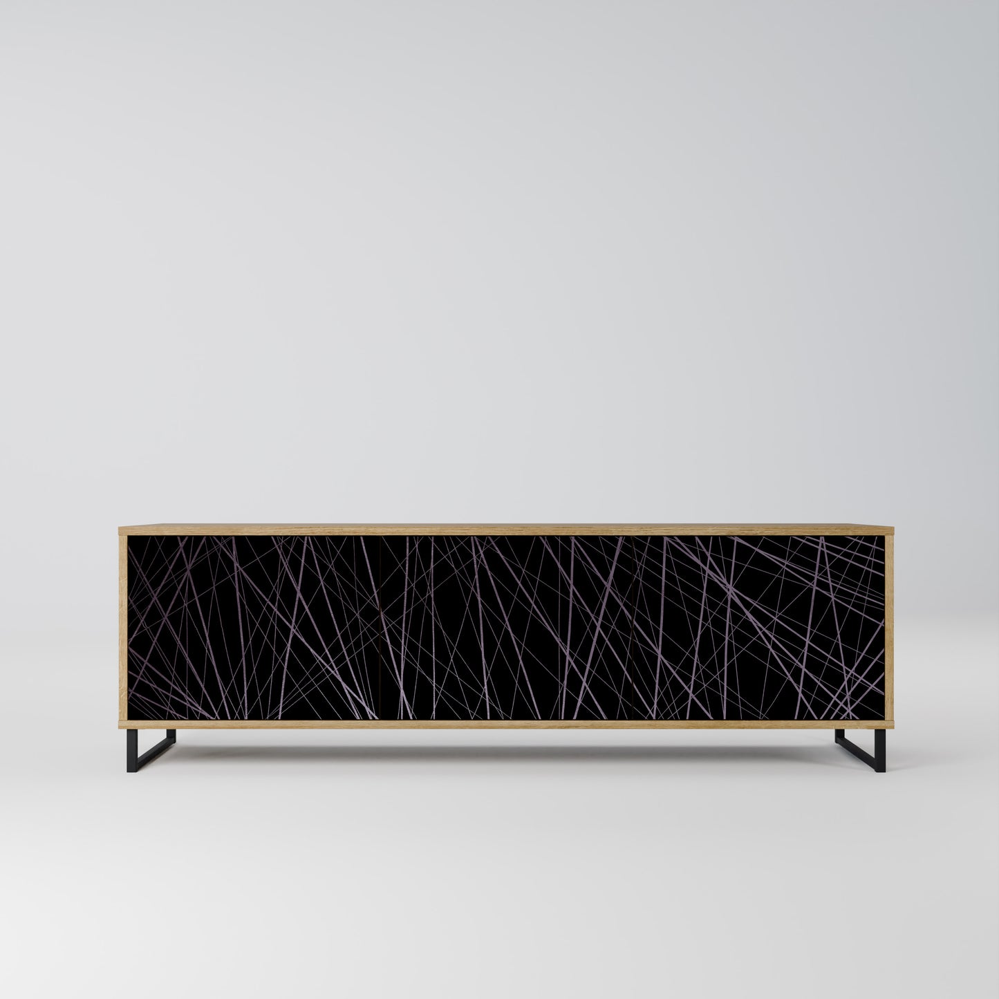 Mobile TV SHIMMER SPIDERGRAM a 3 ante in effetto rovere