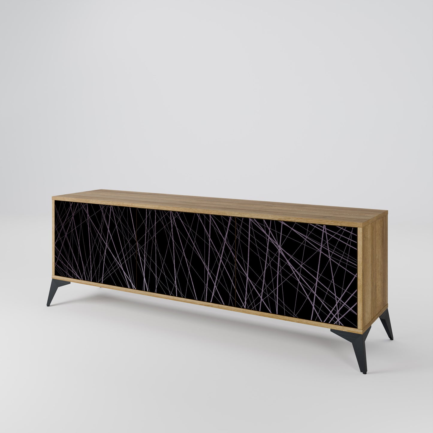 Mobile TV SHIMMER SPIDERGRAM a 3 ante in effetto rovere