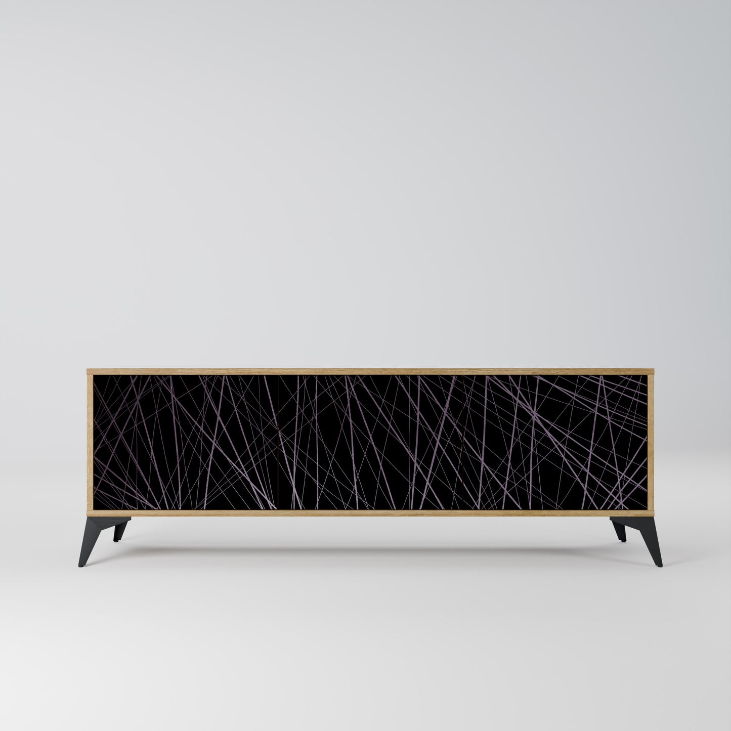 Mobile TV SHIMMER SPIDERGRAM a 3 ante in effetto rovere