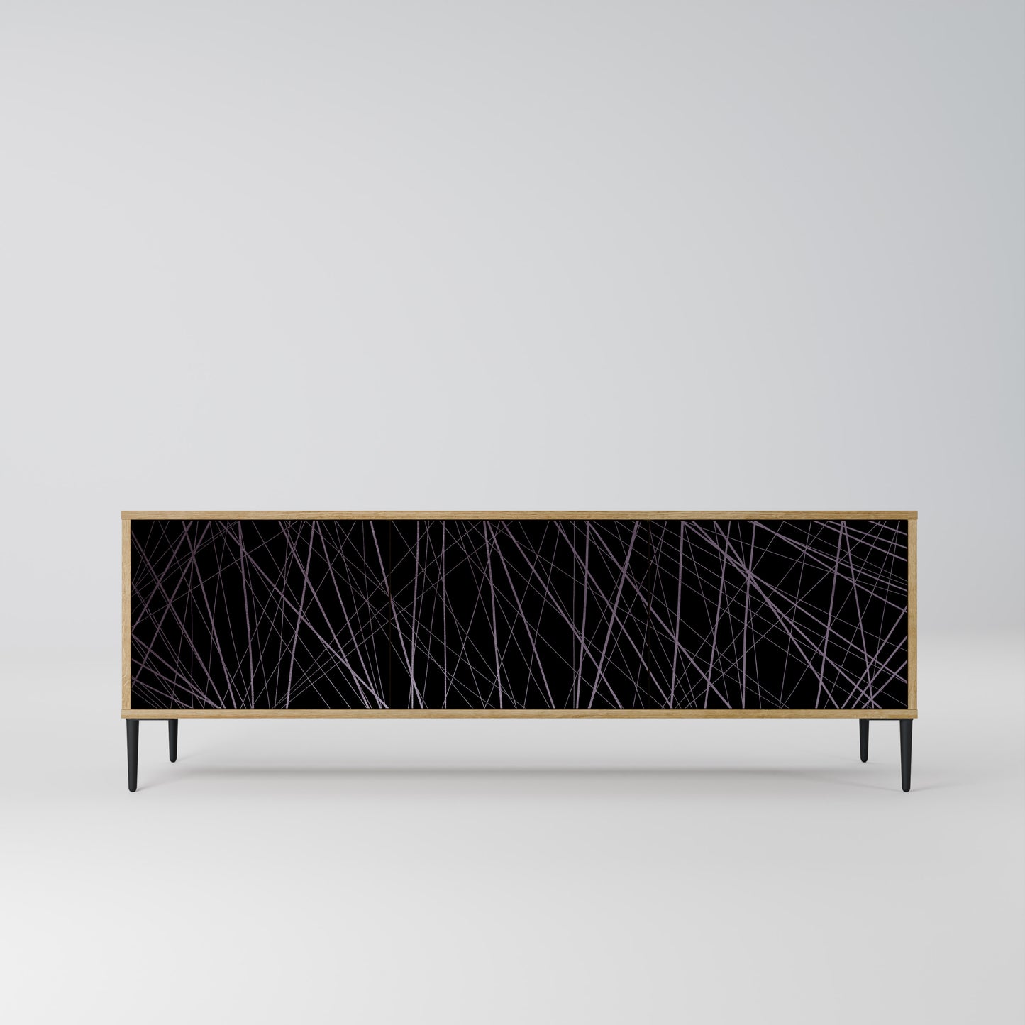 Mobile TV SHIMMER SPIDERGRAM a 3 ante in effetto rovere