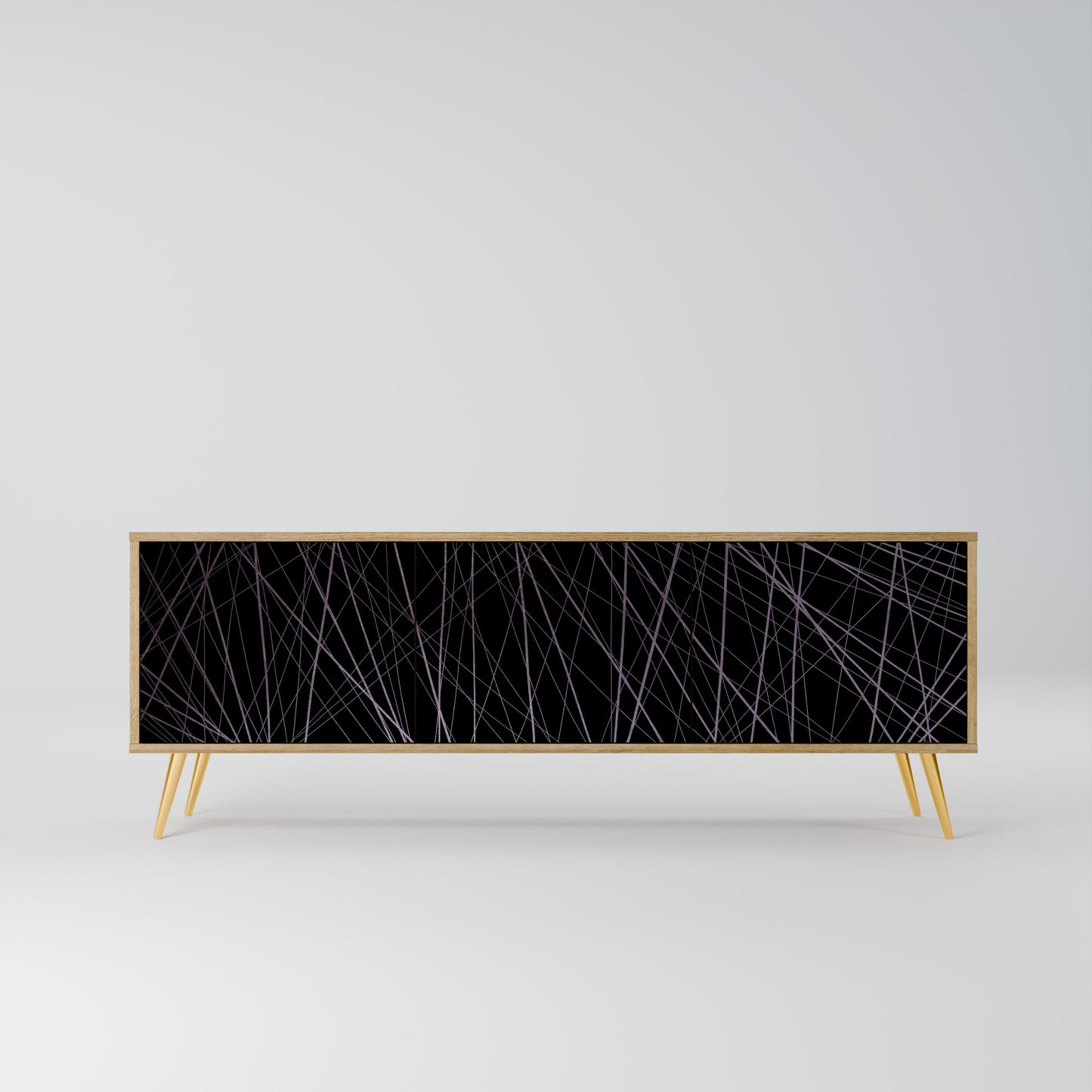 Mobile TV SHIMMER SPIDERGRAM a 3 ante in effetto rovere