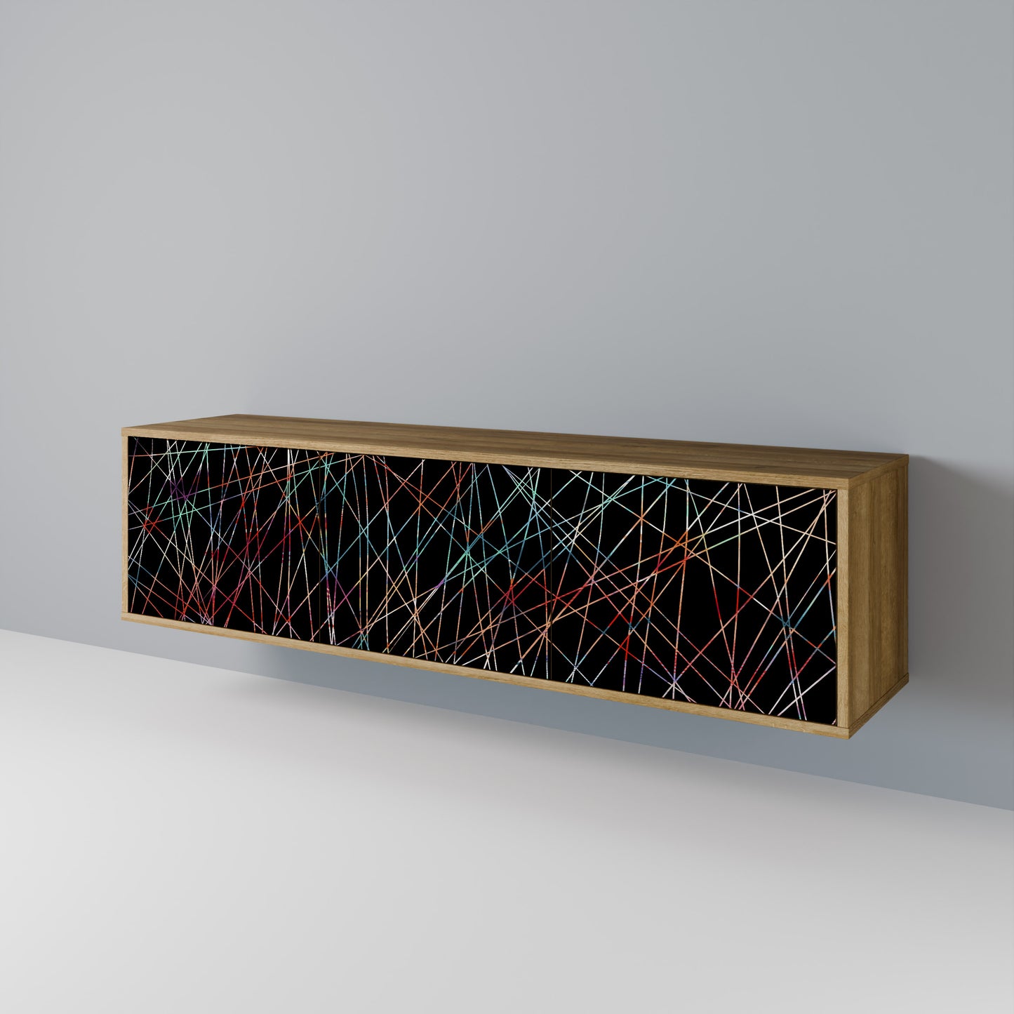 Mobile TV LUMINOUS SNARE a 3 ante in effetto rovere