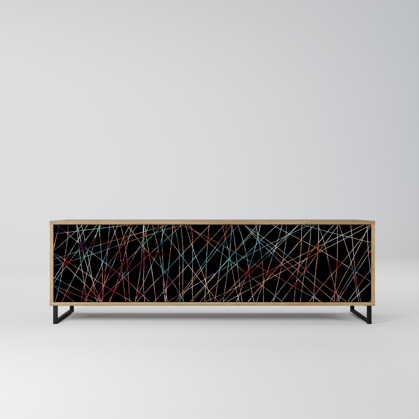 Mobile TV LUMINOUS SNARE a 3 ante in effetto rovere