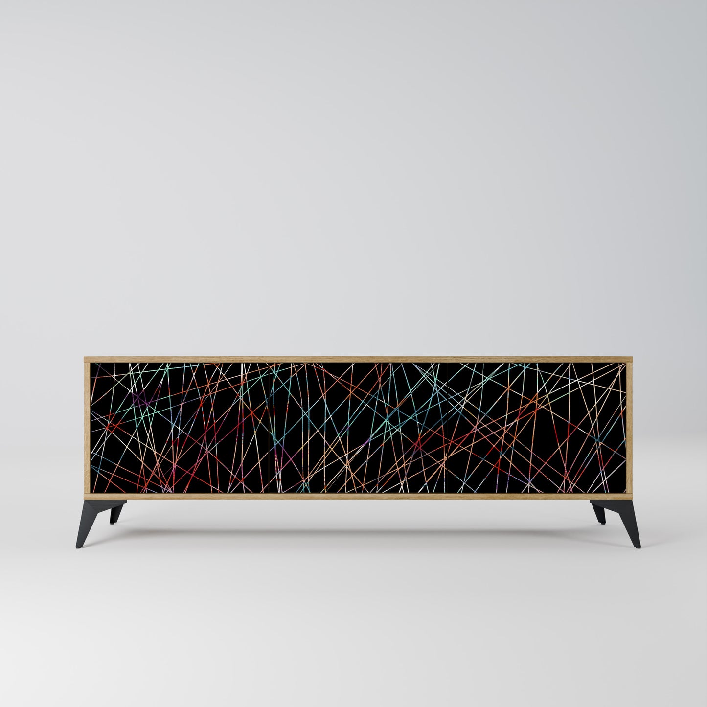 Mobile TV LUMINOUS SNARE a 3 ante in effetto rovere