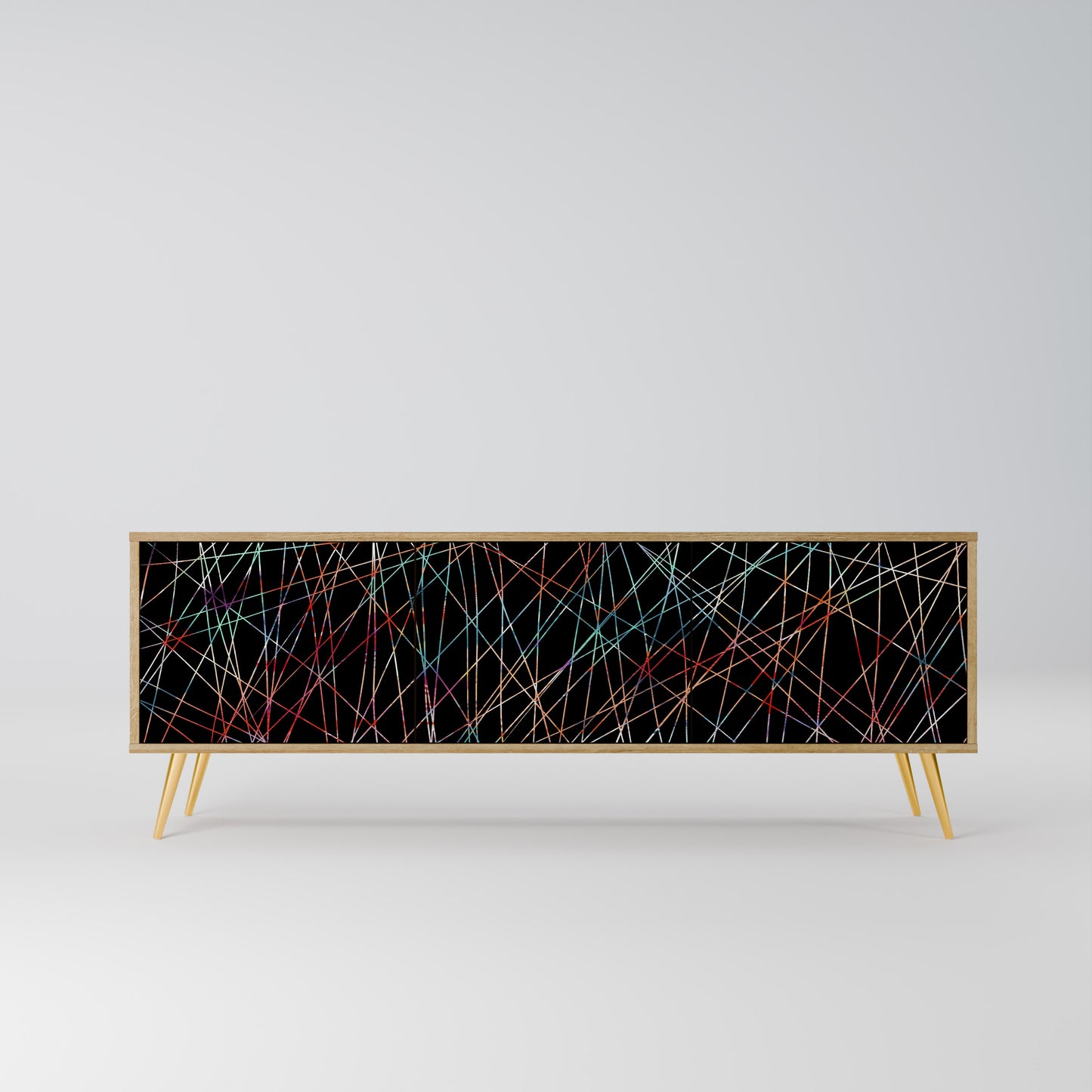 Mobile TV LUMINOUS SNARE a 3 ante in effetto rovere