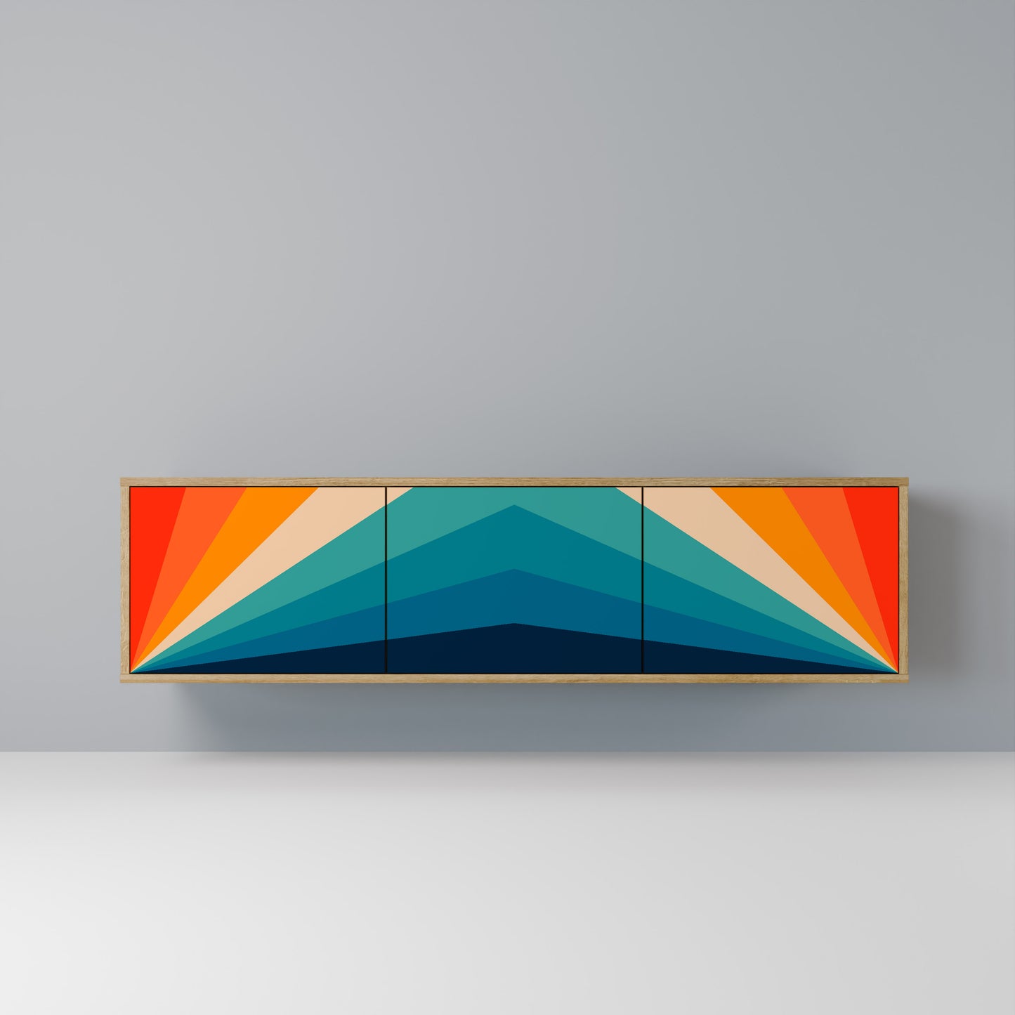 Mobile TV PRISM CONCUSSION a 3 ante in effetto rovere