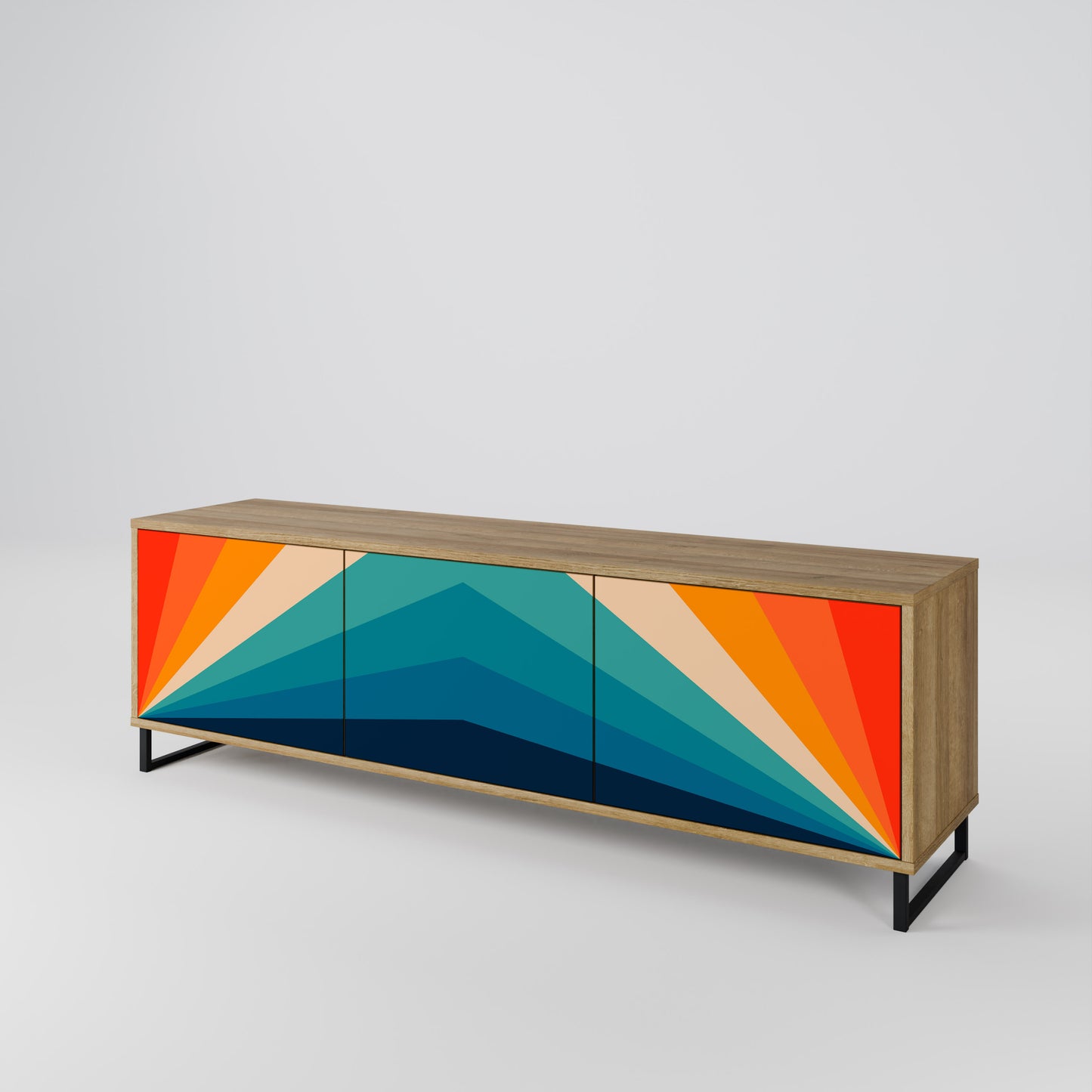 Mobile TV PRISM CONCUSSION a 3 ante in effetto rovere