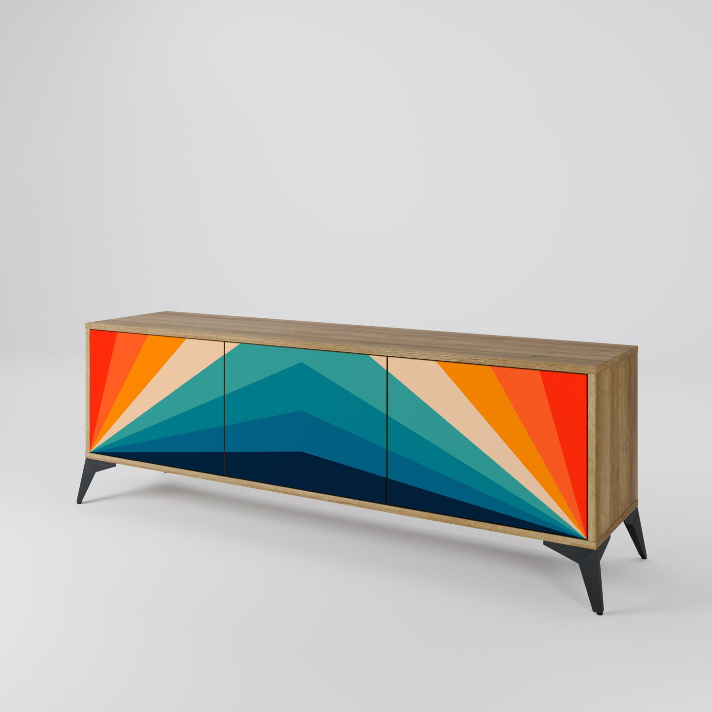 Mobile TV PRISM CONCUSSION a 3 ante in effetto rovere