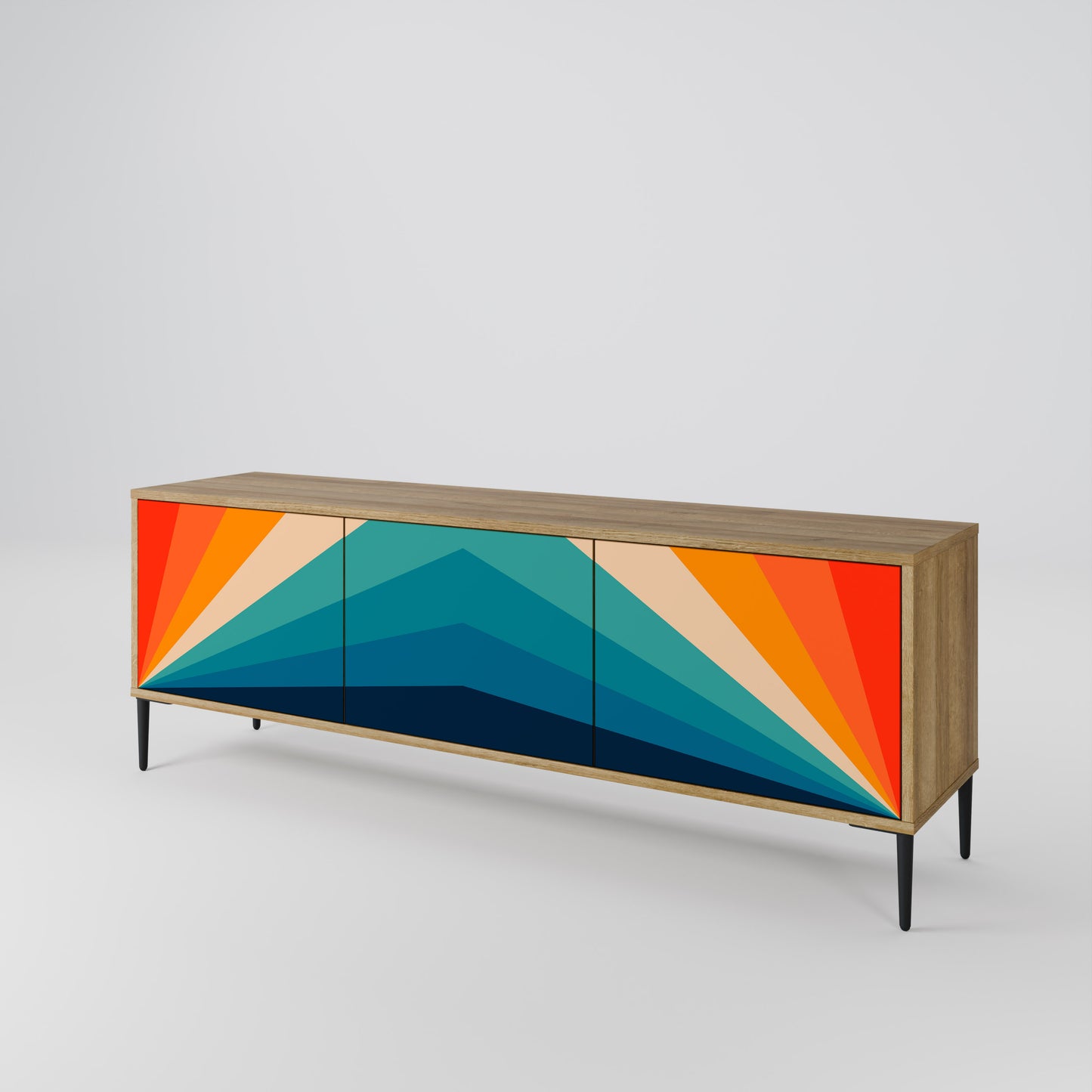 Mobile TV PRISM CONCUSSION a 3 ante in effetto rovere