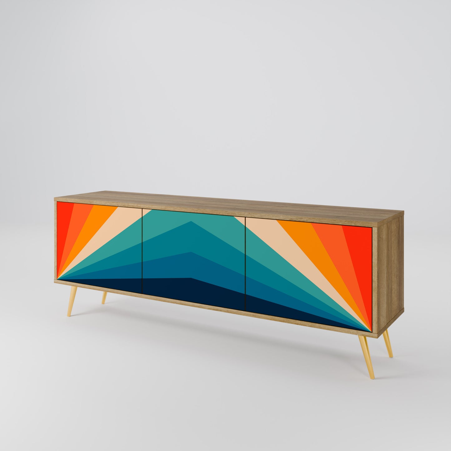 Mobile TV PRISM CONCUSSION a 3 ante in effetto rovere