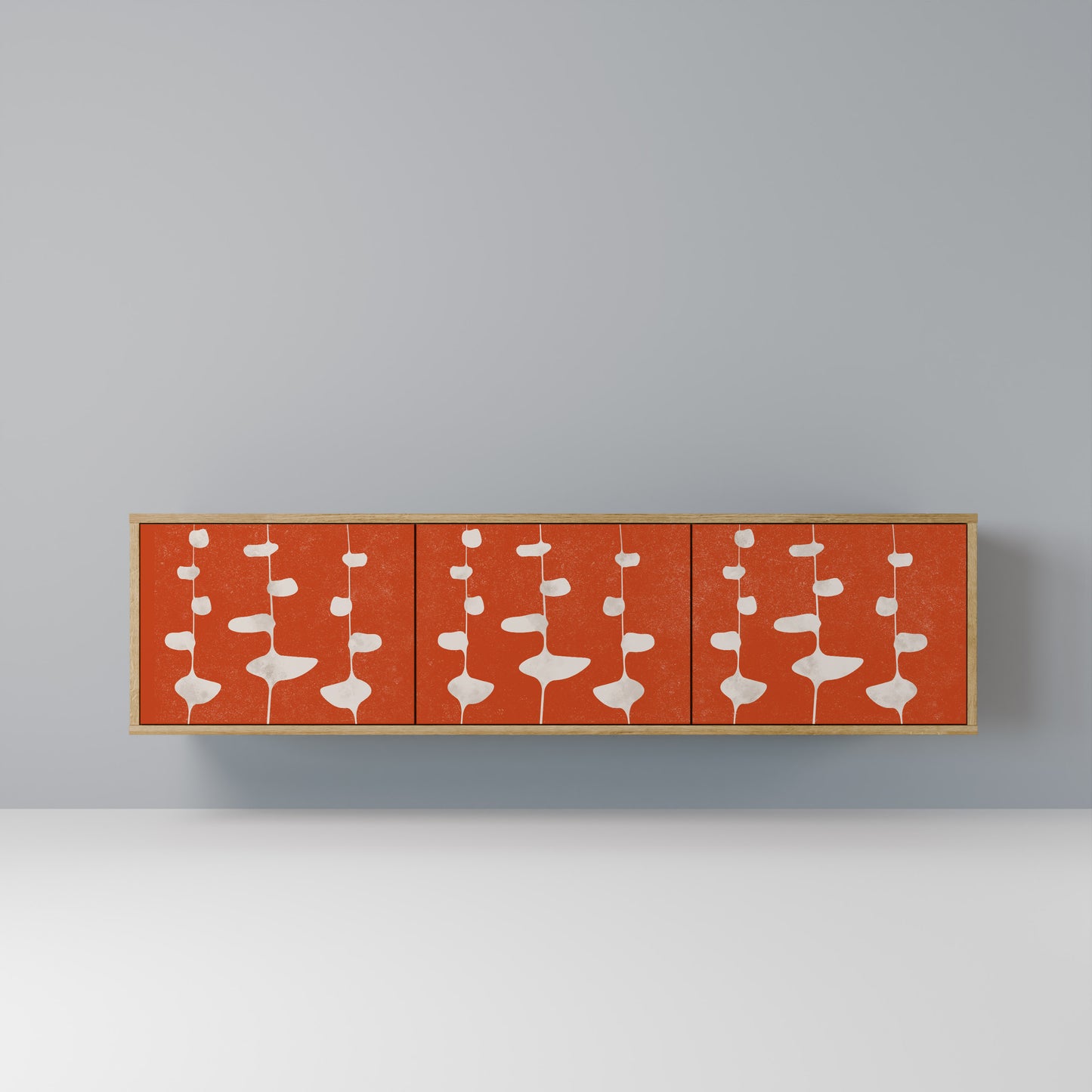 Mobile TV COURAGE MOLD a 3 ante in effetto rovere