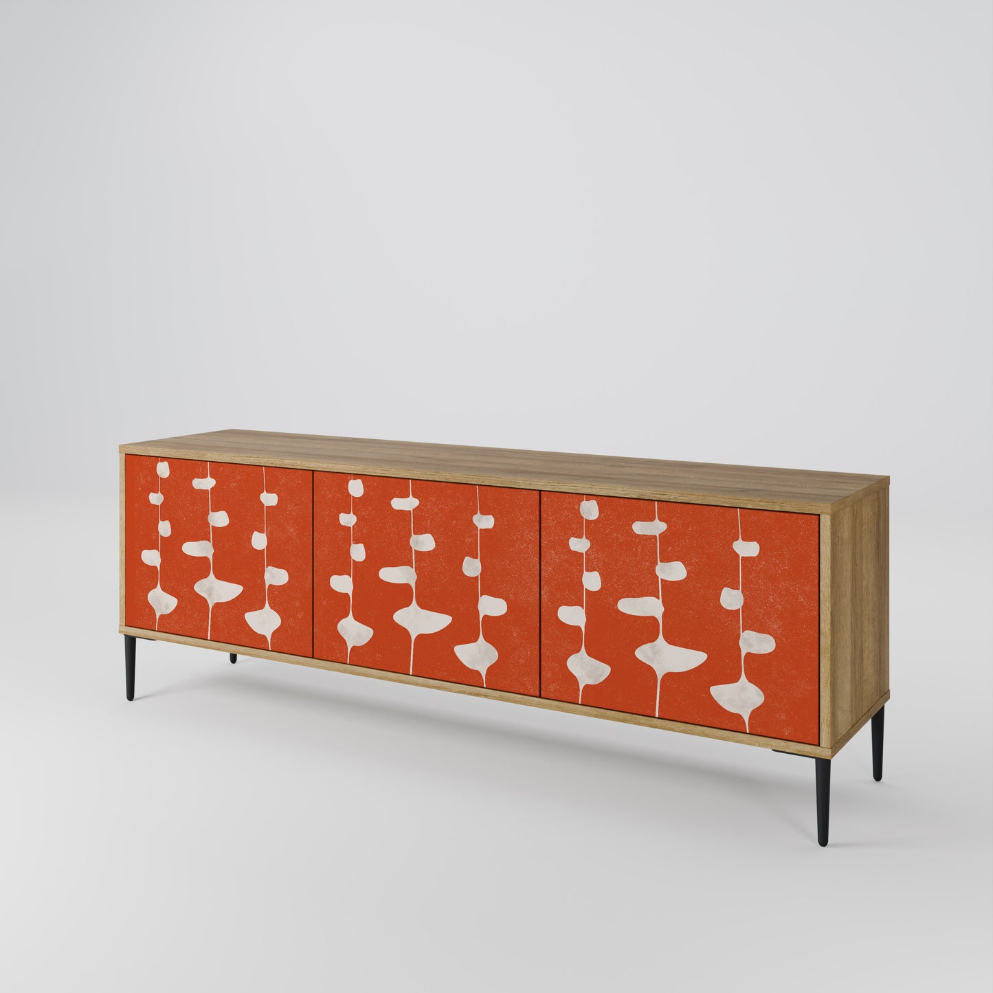Mobile TV COURAGE MOLD a 3 ante in effetto rovere