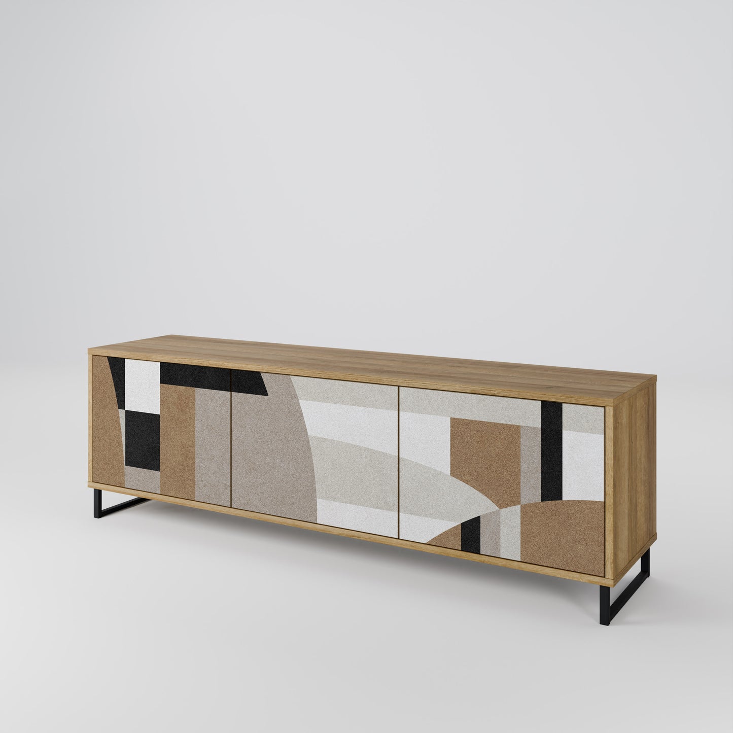 DELICATE MEMENTO Mobile TV a 3 ante in effetto rovere