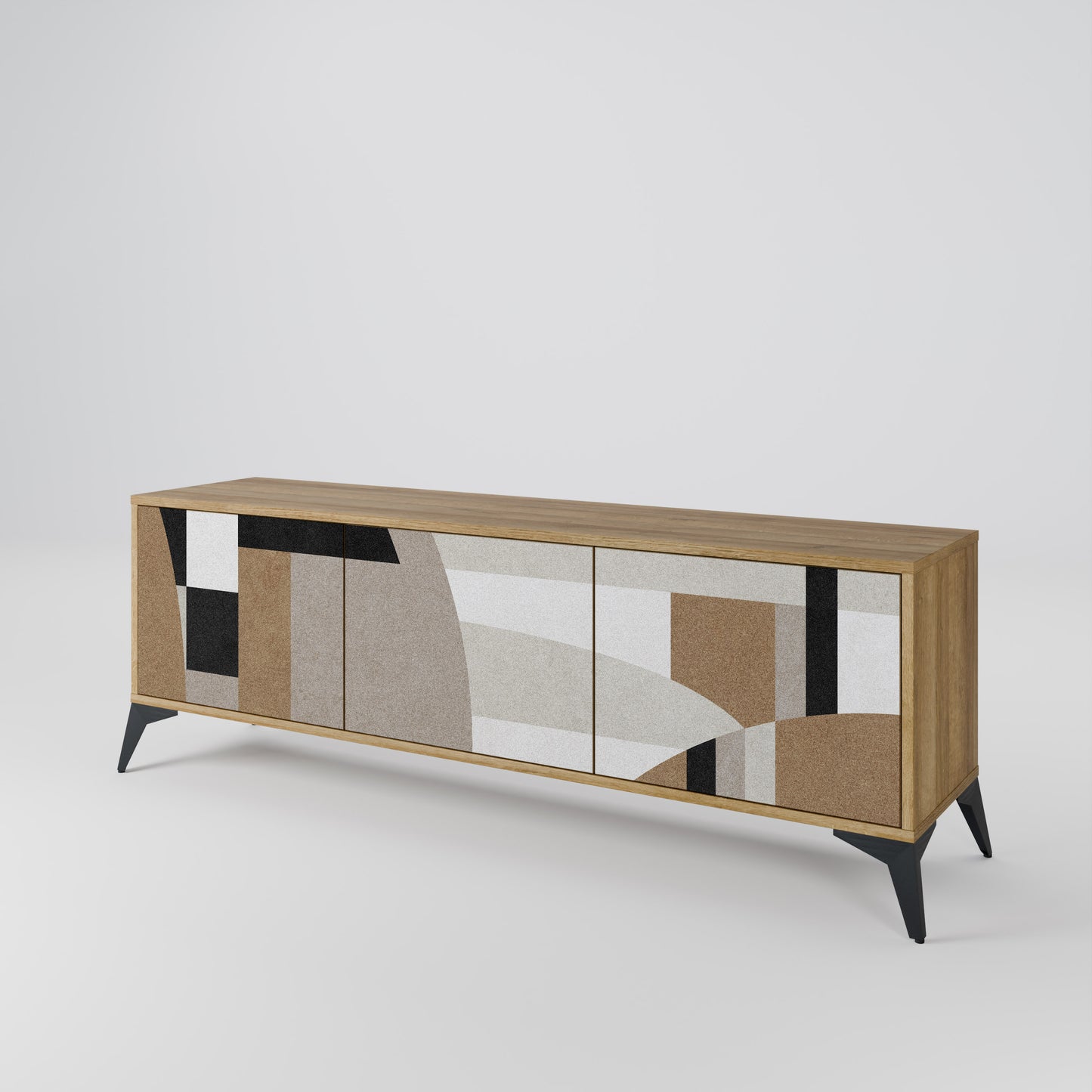DELICATE MEMENTO Mobile TV a 3 ante in effetto rovere