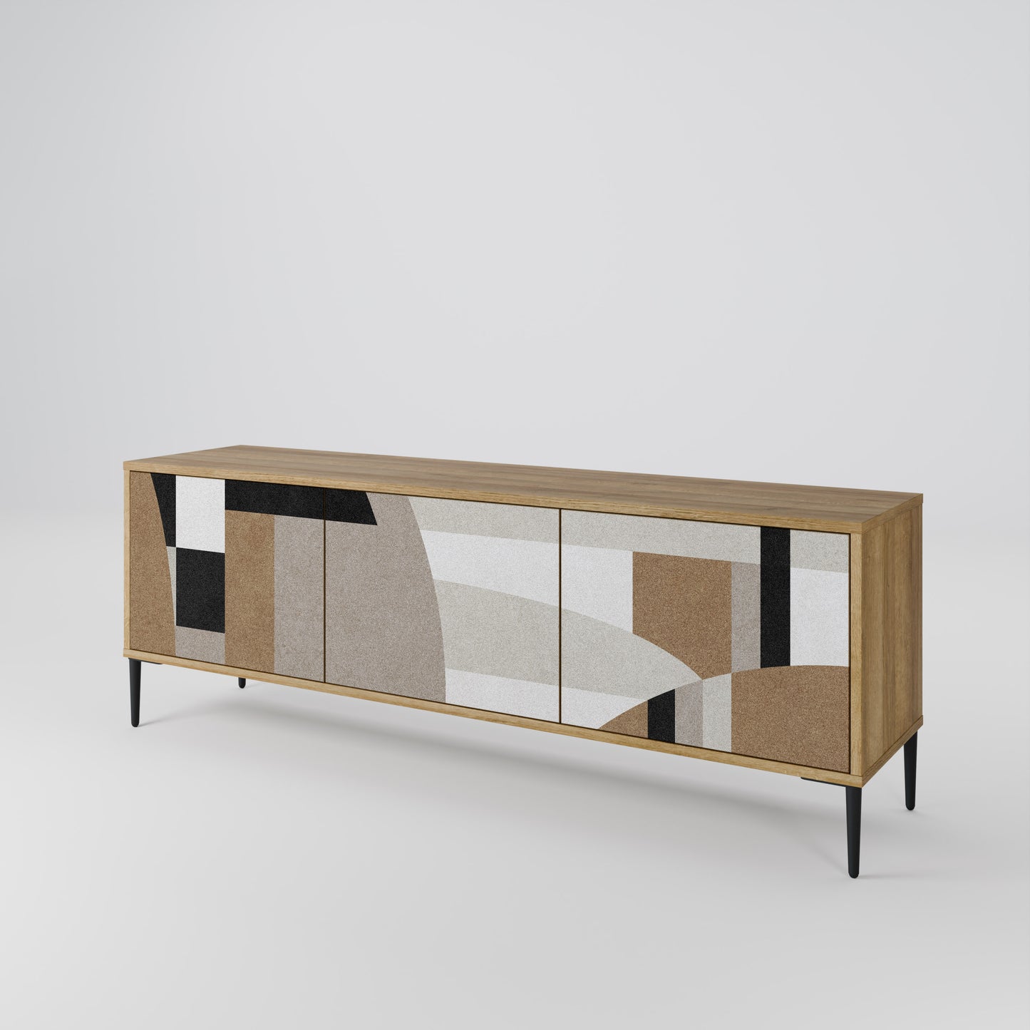 DELICATE MEMENTO Mobile TV a 3 ante in effetto rovere