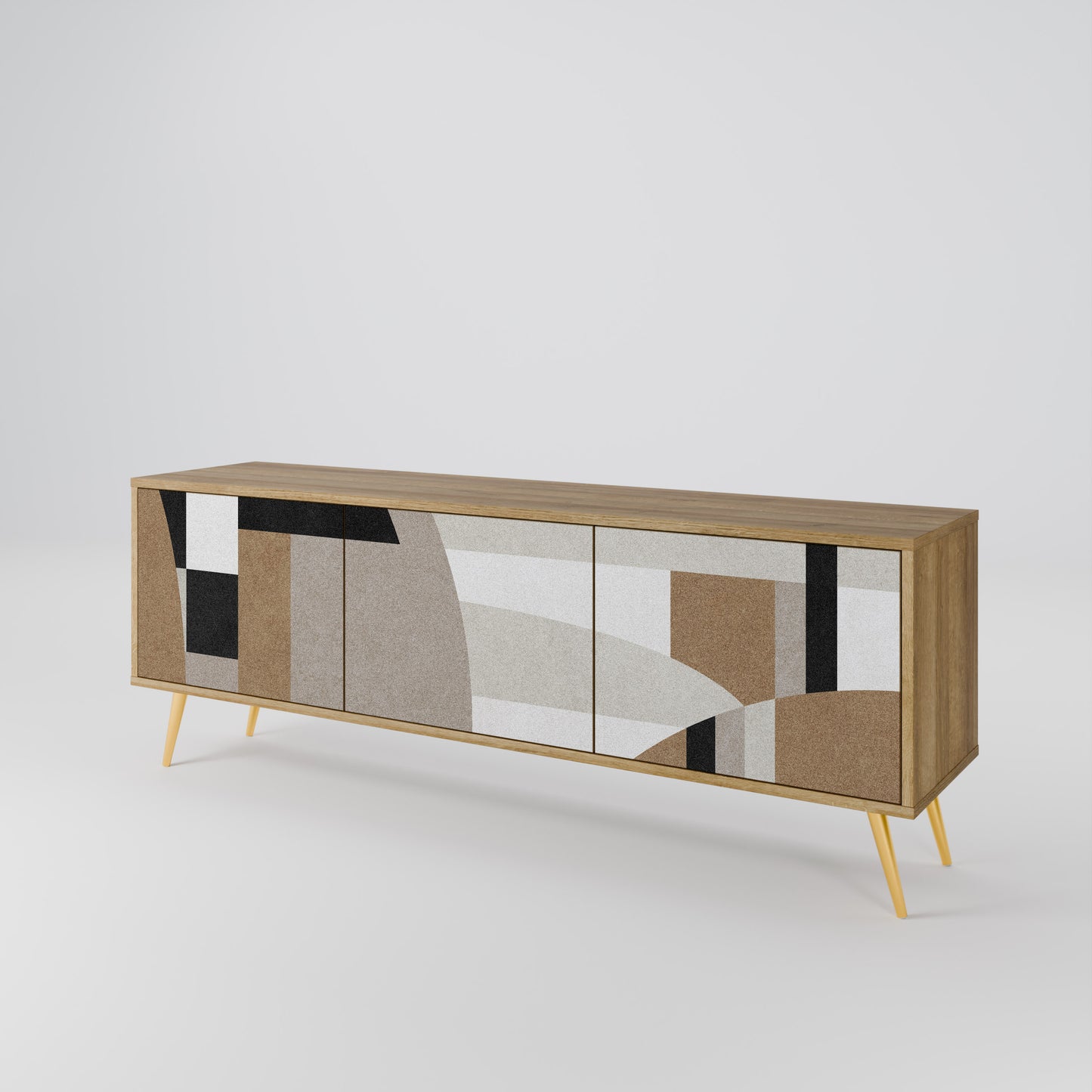 DELICATE MEMENTO Mobile TV a 3 ante in effetto rovere