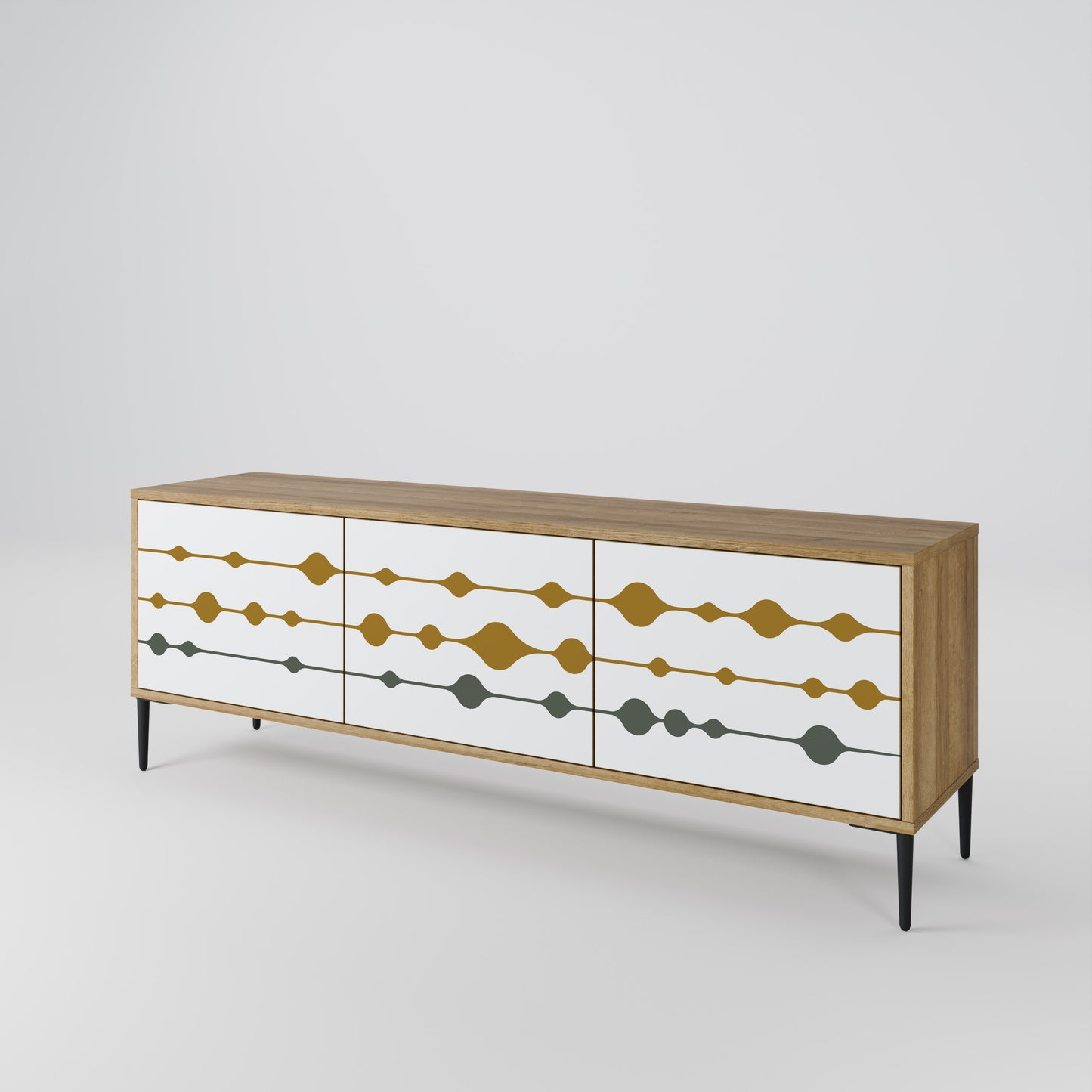 Mobile TV VIVID TONE a 3 ante in effetto rovere