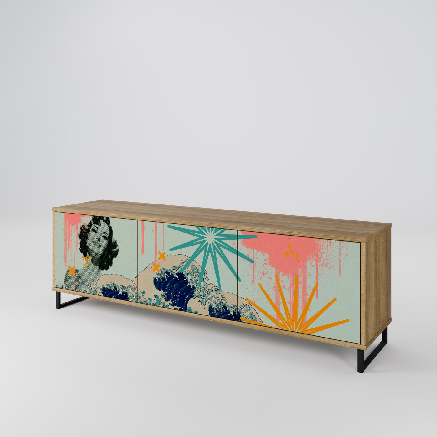 Mobile TV KANAGAWA BEAUTY a 3 ante in effetto rovere