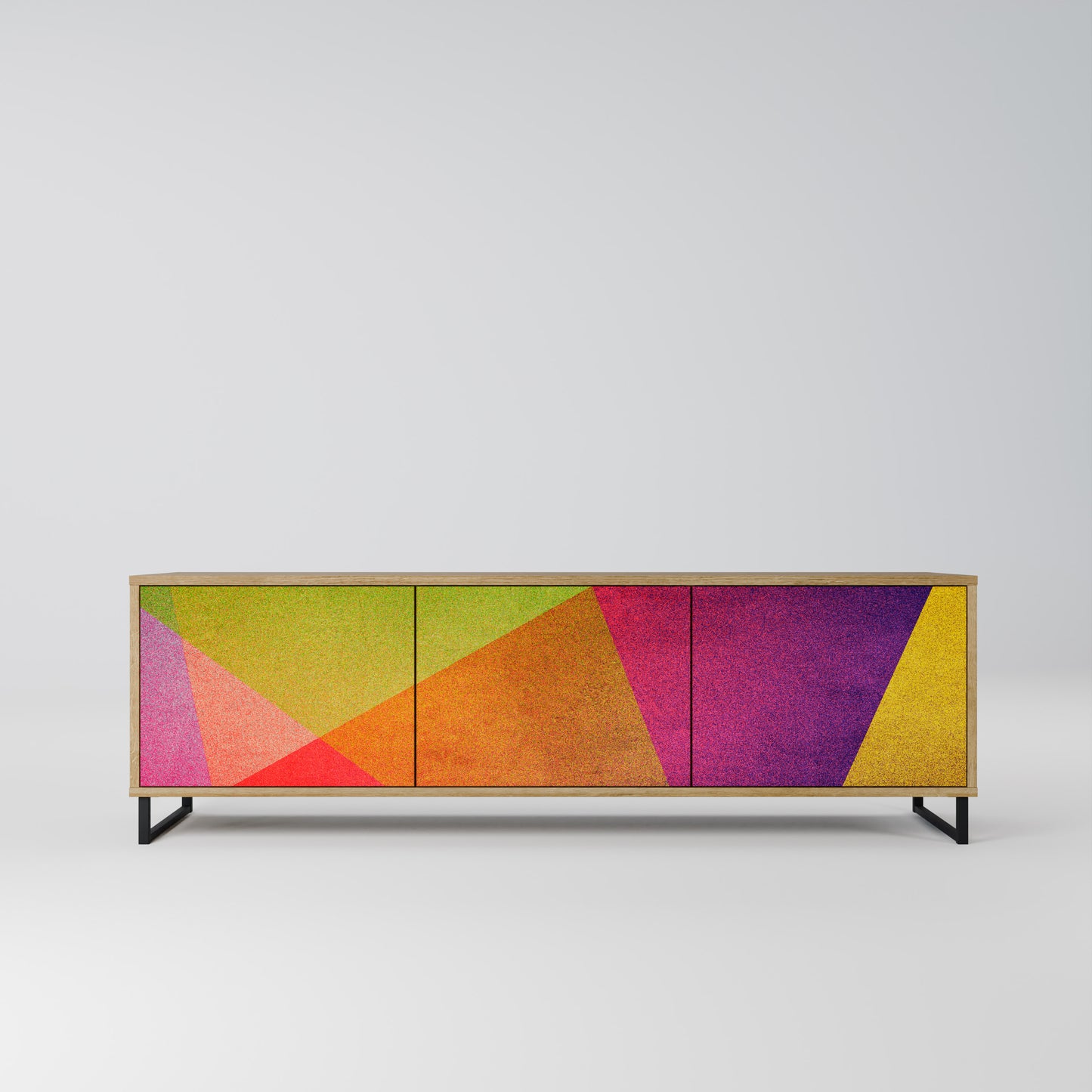Mobile TV VIVID GEOMETRY a 3 ante in effetto rovere