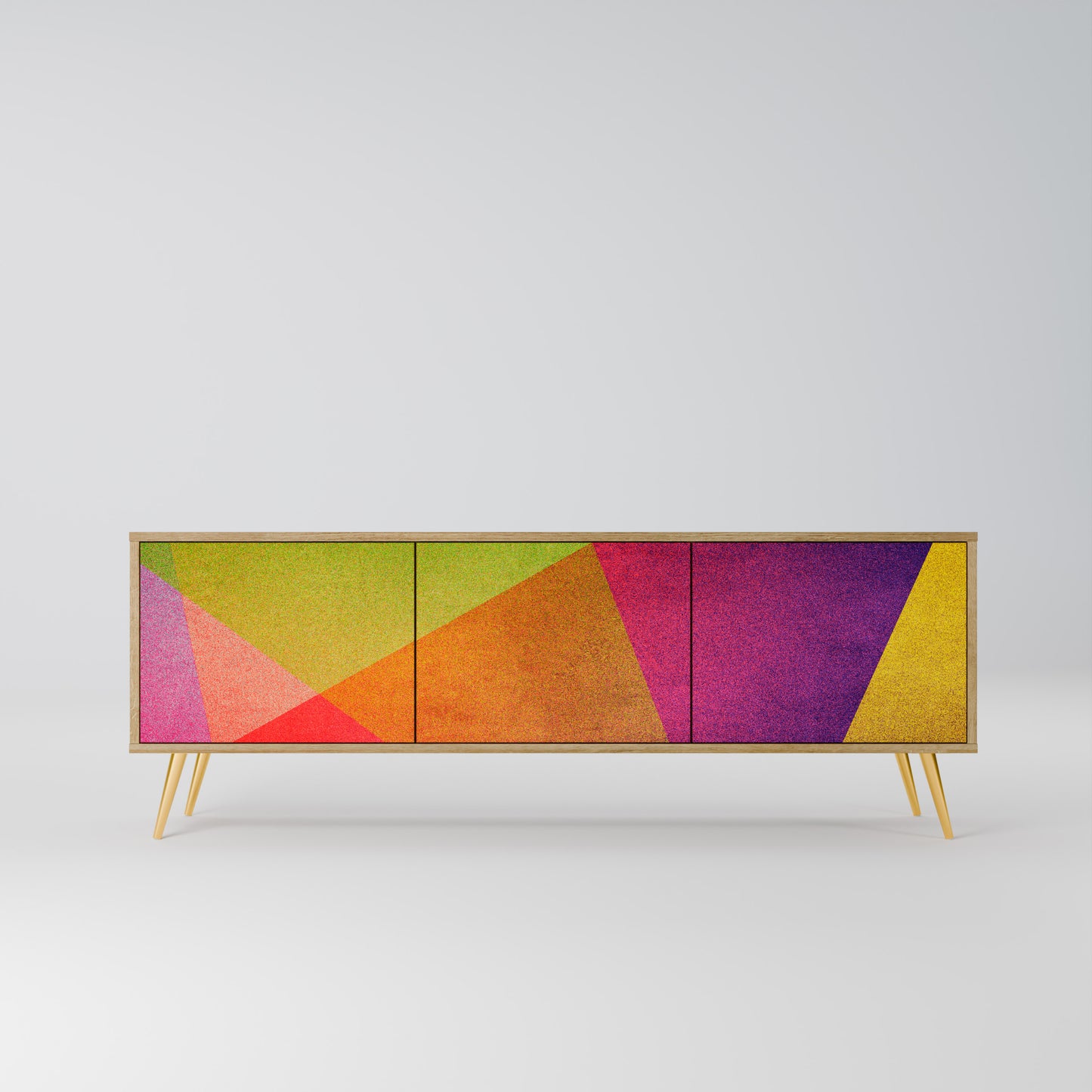Mobile TV VIVID GEOMETRY a 3 ante in effetto rovere