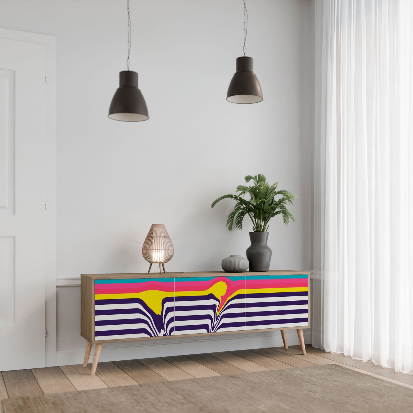 Mobile TV TONE COLLAPSE a 3 ante in effetto rovere