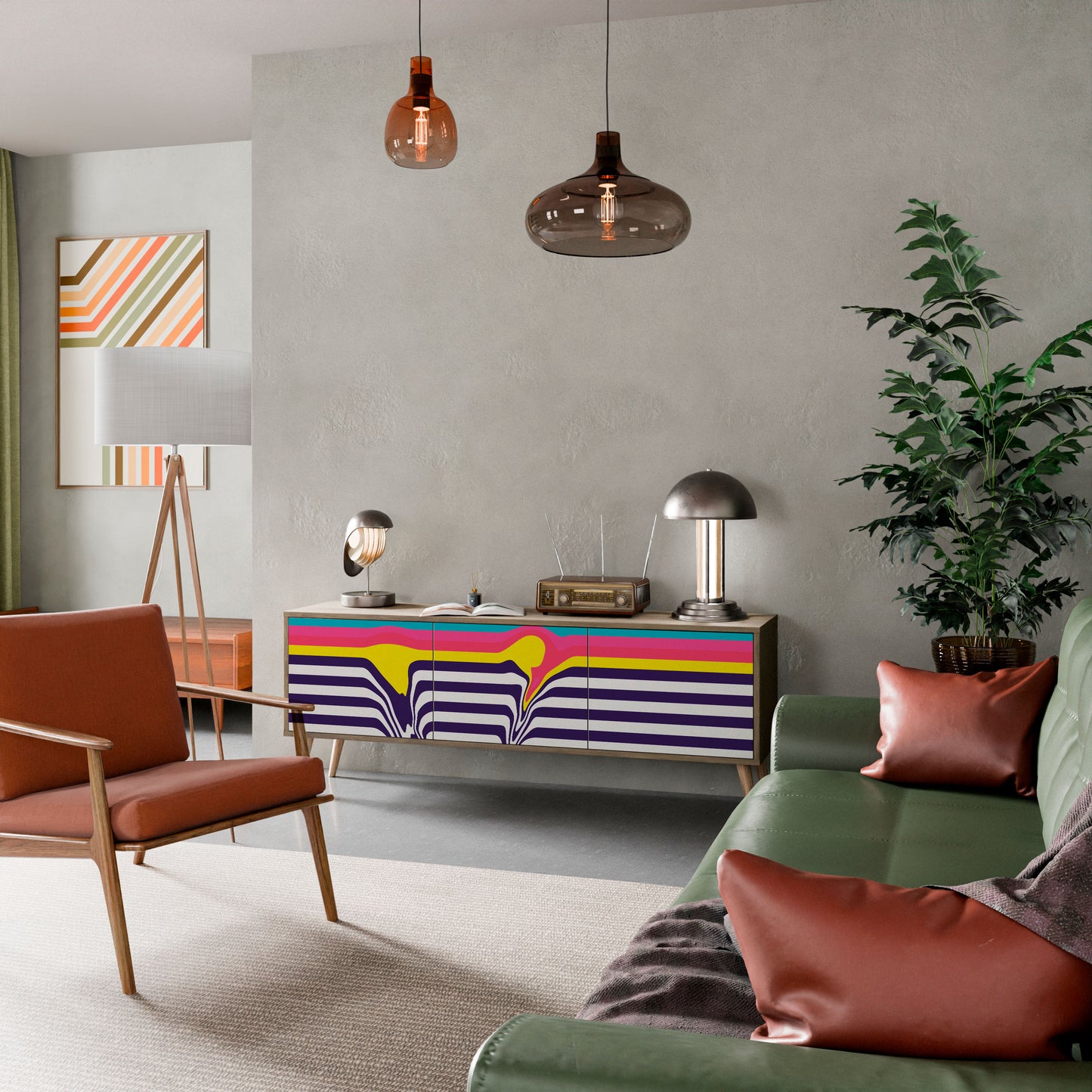 Mobile TV TONE COLLAPSE a 3 ante in effetto rovere