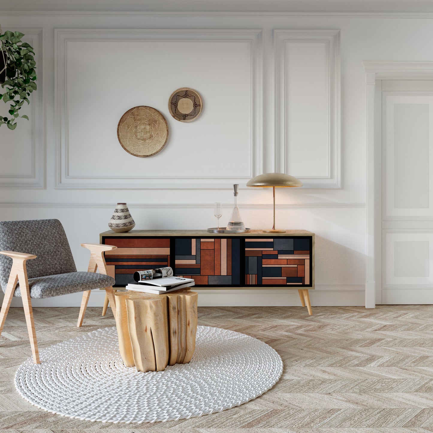 Mobile TV INTREPID FORMATION a 3 ante in effetto rovere
