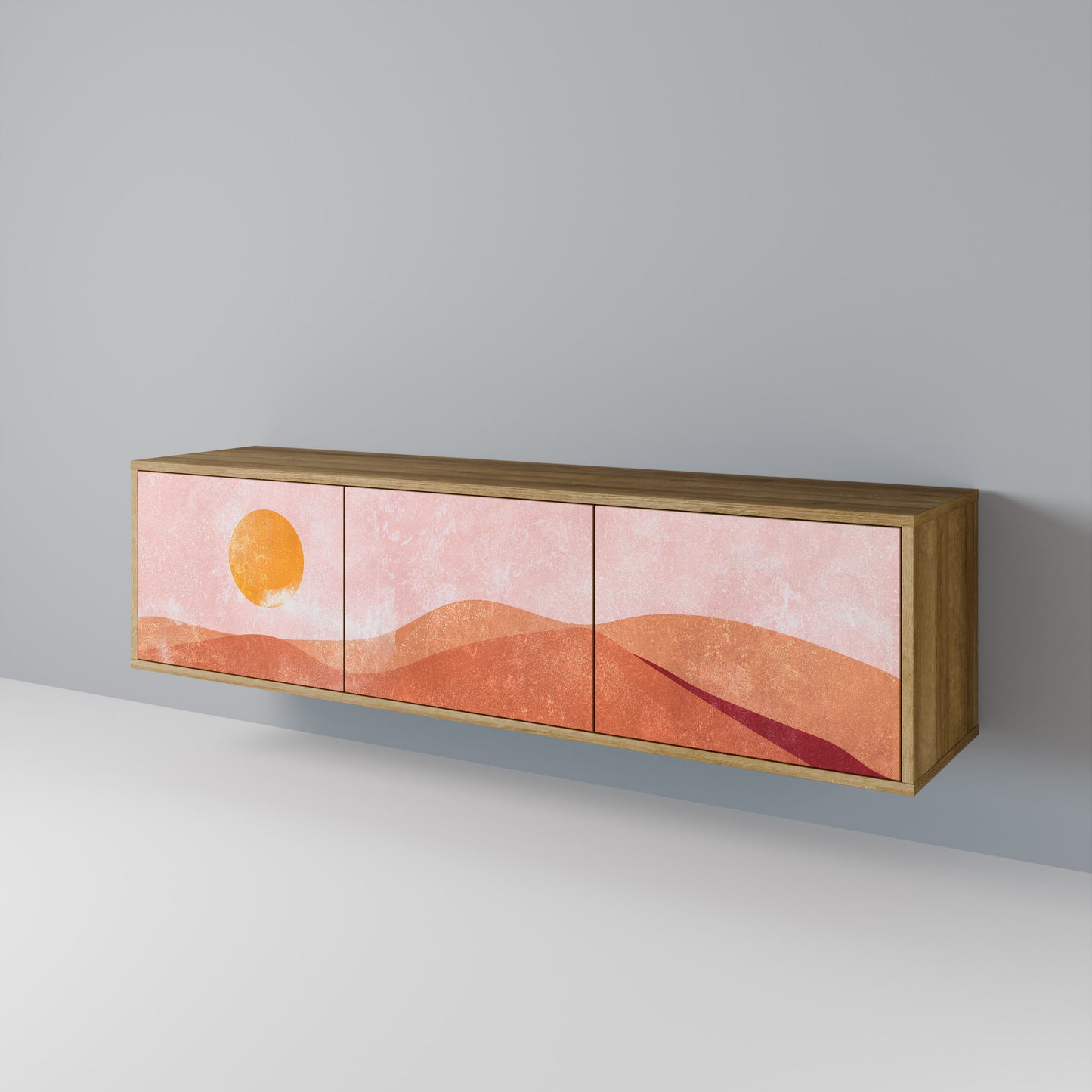 Mobile TV LUMINOUS SUNLIGHT a 3 ante in effetto rovere