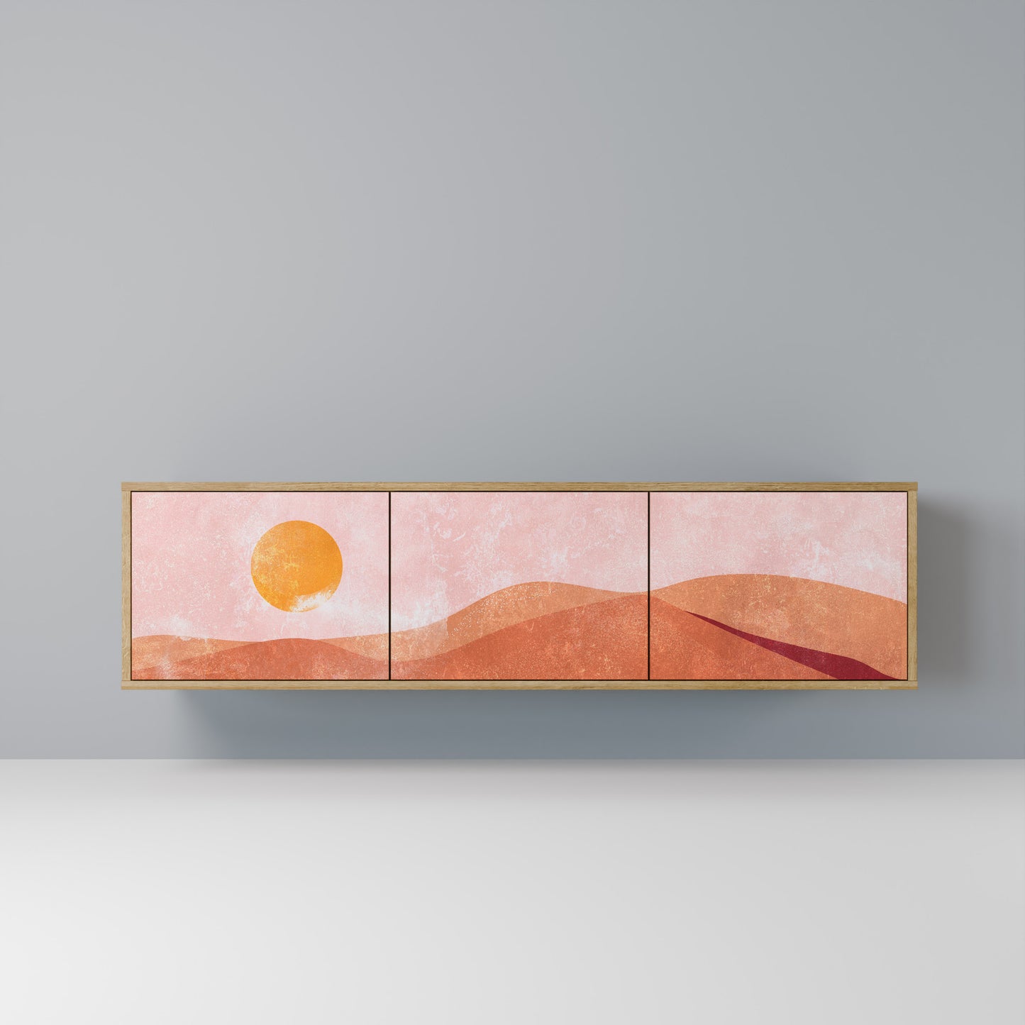 Mobile TV LUMINOUS SUNLIGHT a 3 ante in effetto rovere
