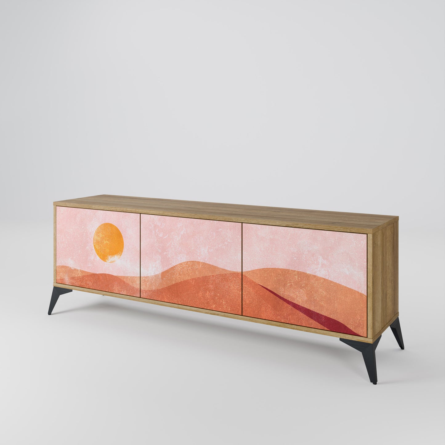 Mobile TV LUMINOUS SUNLIGHT a 3 ante in effetto rovere