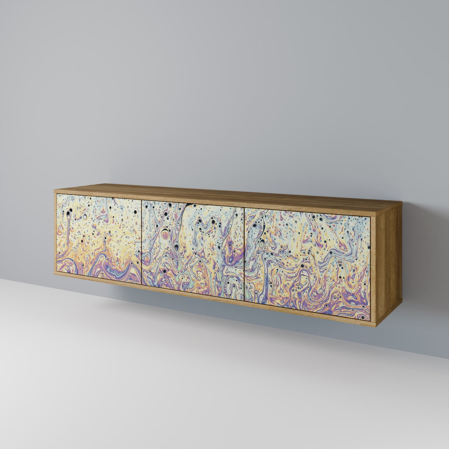Mobile TV MOSAIC OF COLORS a 3 ante effetto rovere