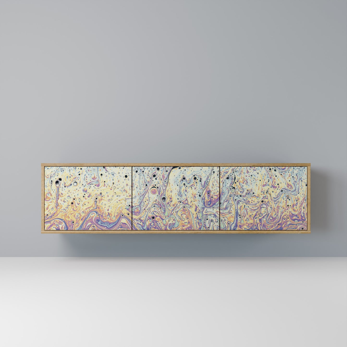 Mobile TV MOSAIC OF COLORS a 3 ante effetto rovere