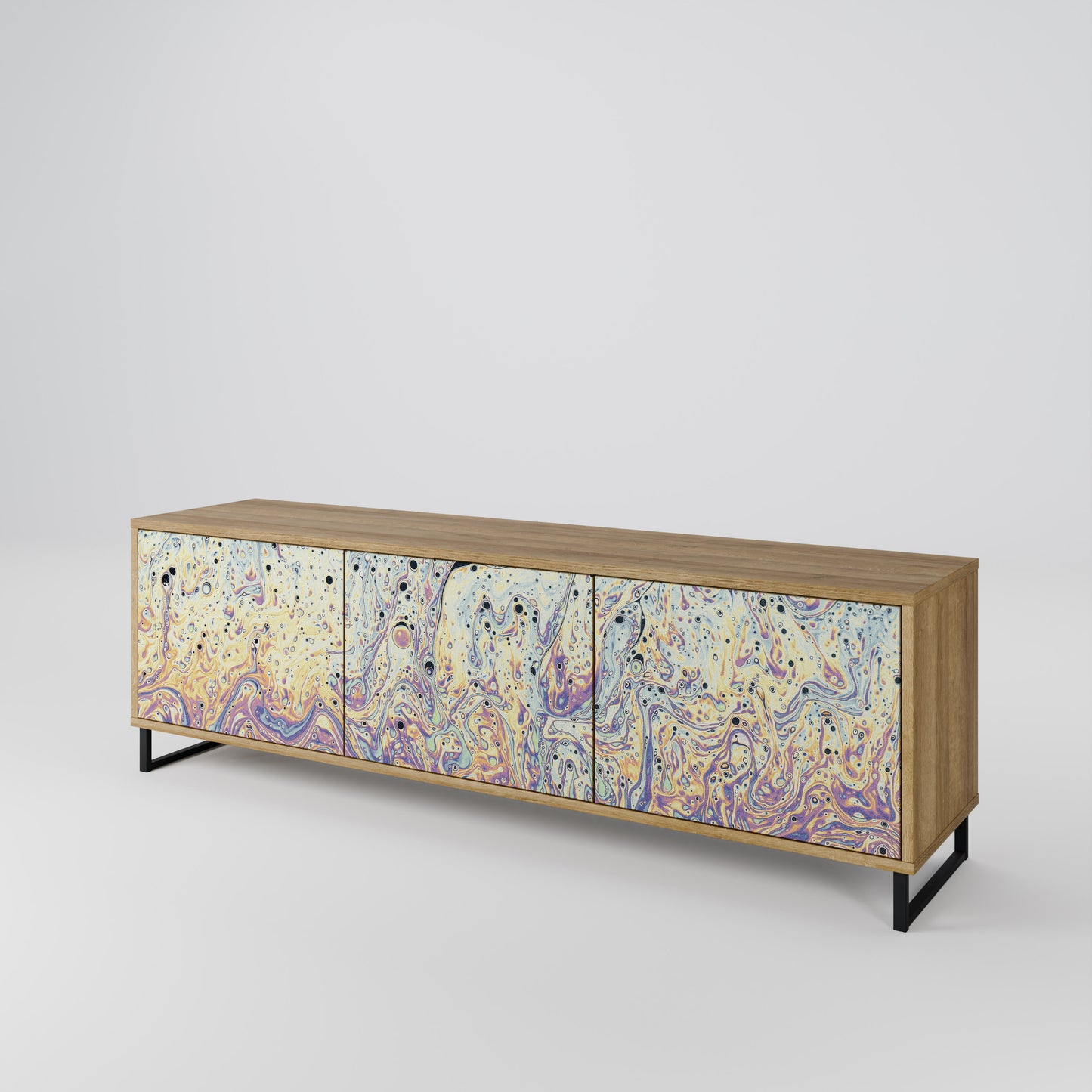 Mobile TV MOSAIC OF COLORS a 3 ante effetto rovere