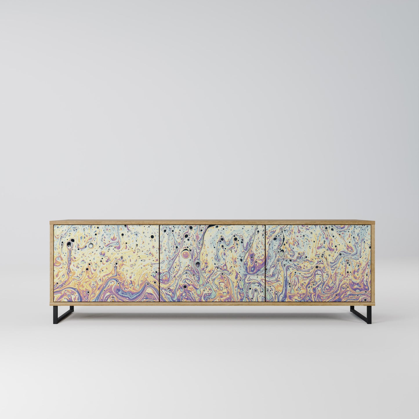Mobile TV MOSAIC OF COLORS a 3 ante effetto rovere