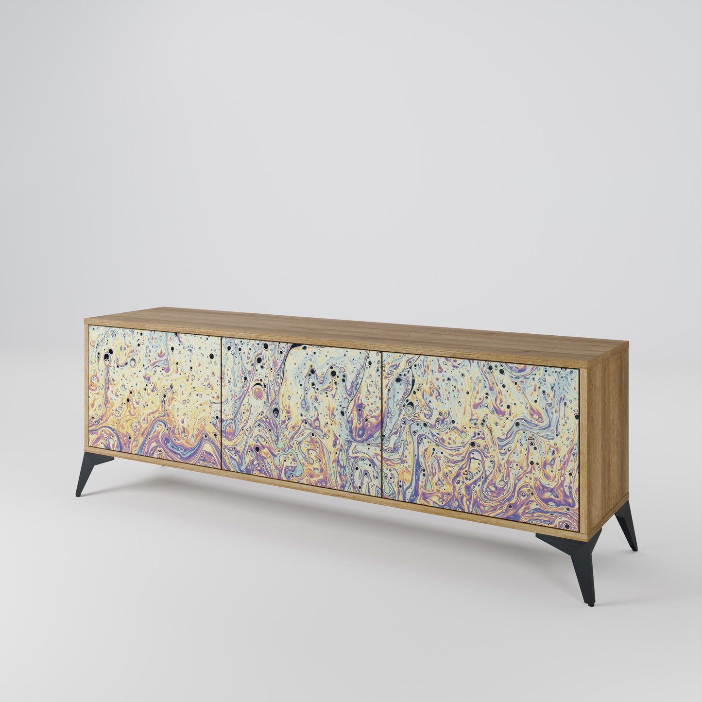 Mobile TV MOSAIC OF COLORS a 3 ante effetto rovere