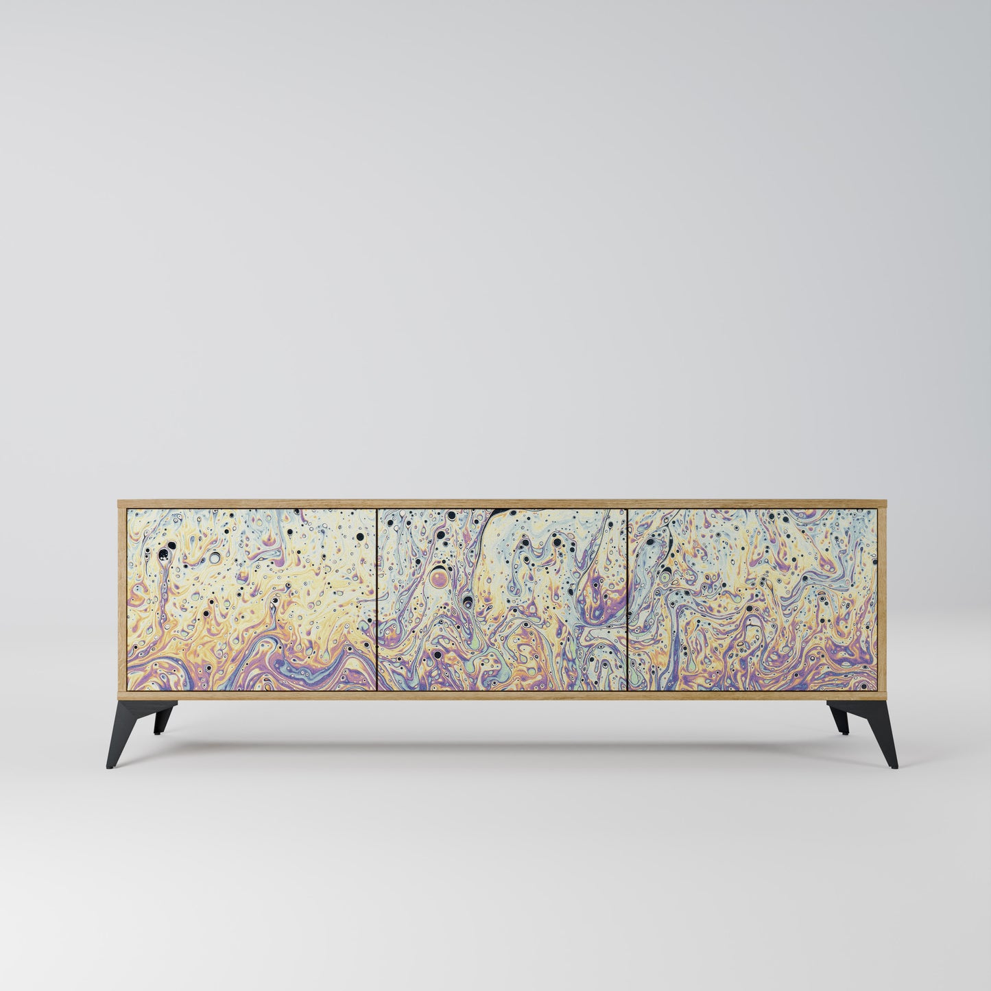 Mobile TV MOSAIC OF COLORS a 3 ante effetto rovere
