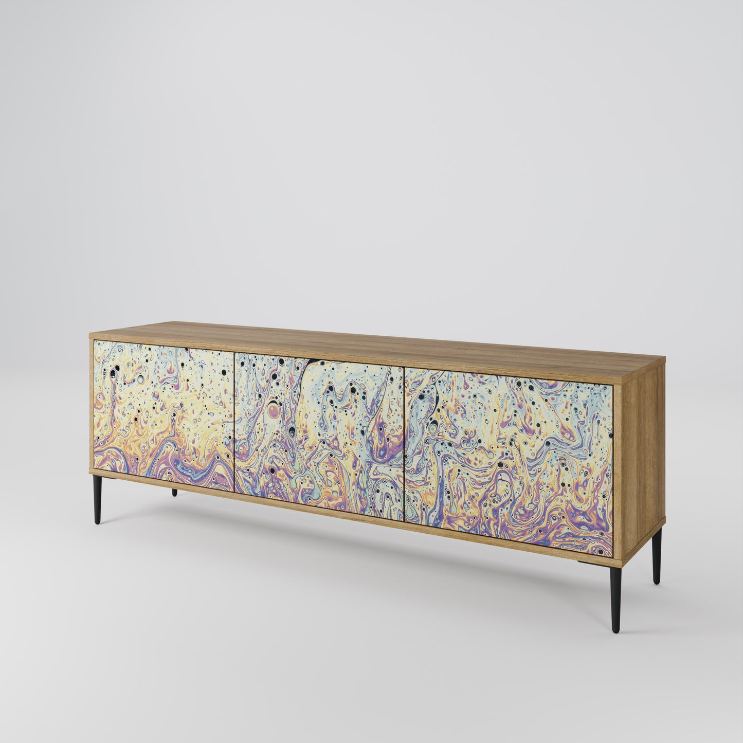Mobile TV MOSAIC OF COLORS a 3 ante effetto rovere
