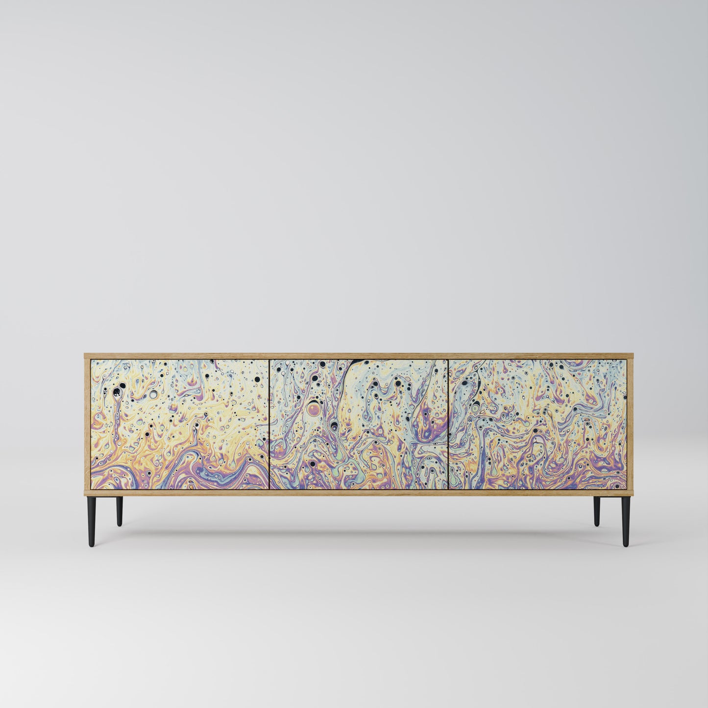 Mobile TV MOSAIC OF COLORS a 3 ante effetto rovere