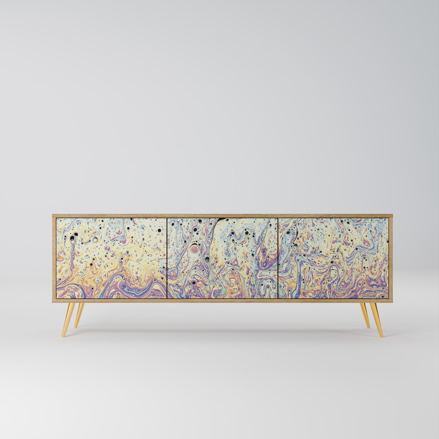 Mobile TV MOSAIC OF COLORS a 3 ante effetto rovere
