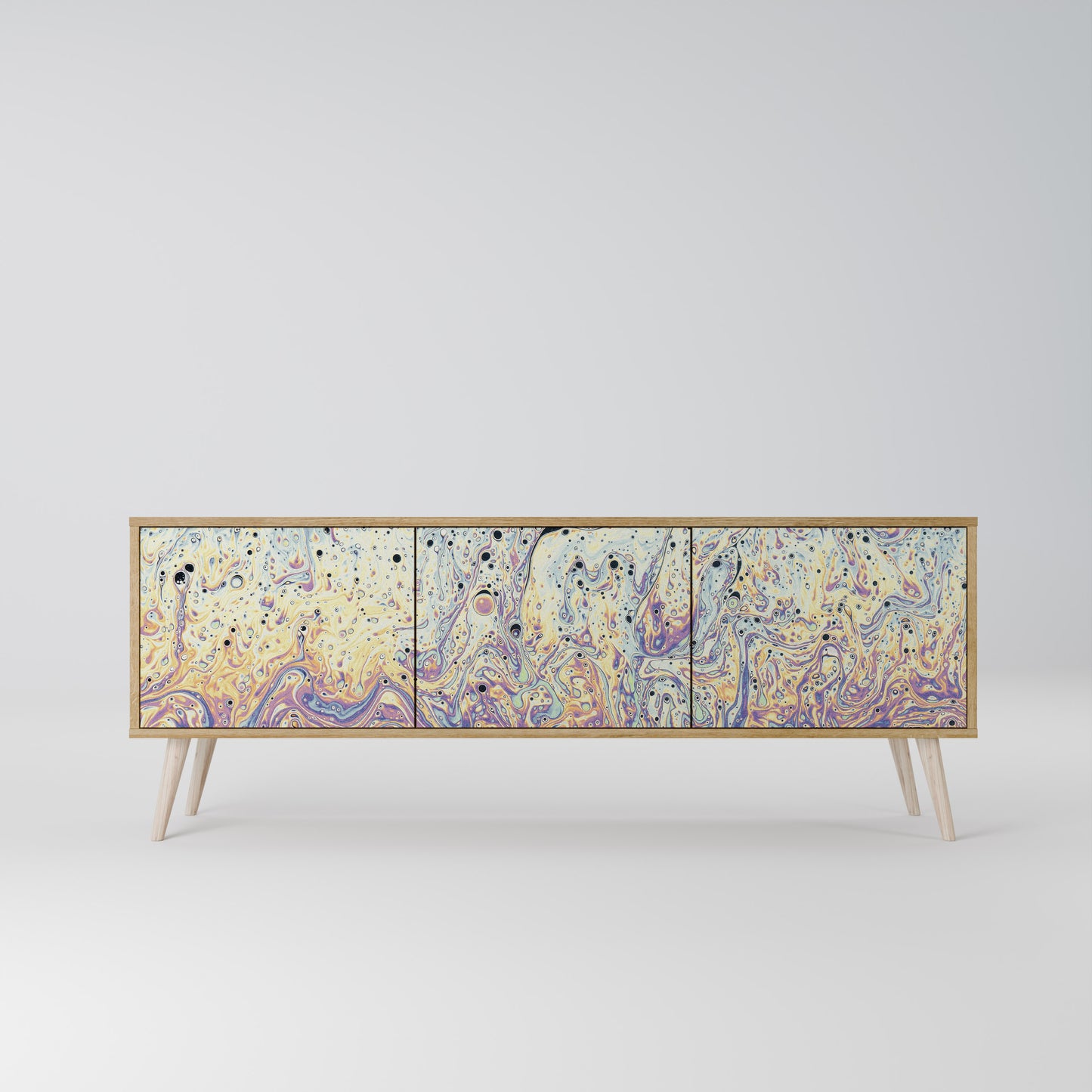 Mobile TV MOSAIC OF COLORS a 3 ante effetto rovere