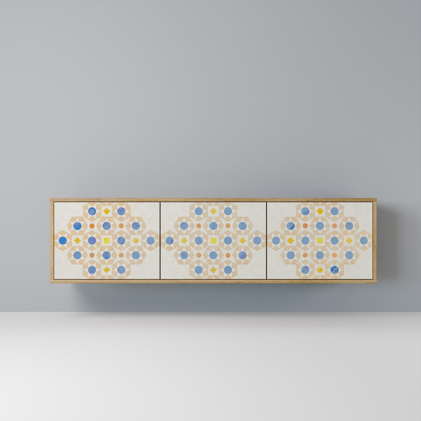 Mobile TV a 3 ante PATTERNED PRISM in effetto rovere