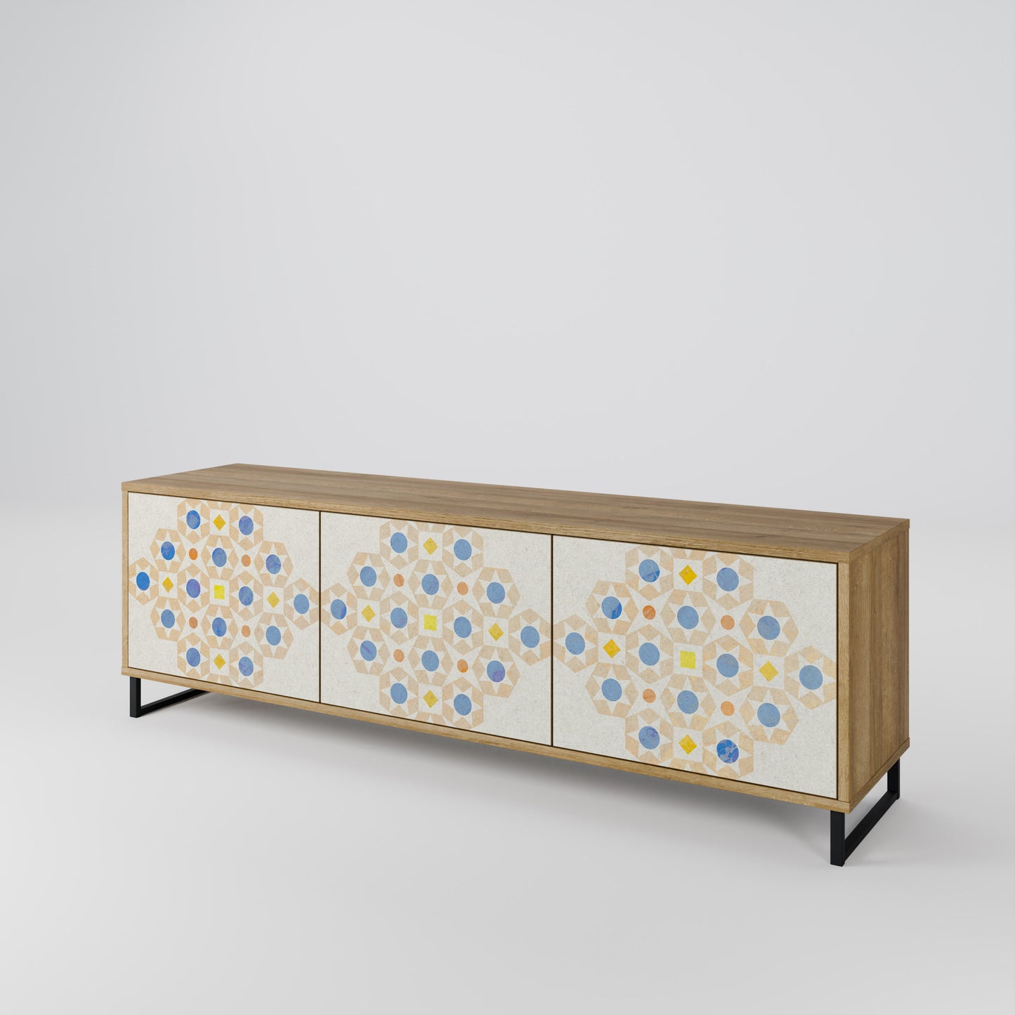 Mobile TV a 3 ante PATTERNED PRISM in effetto rovere