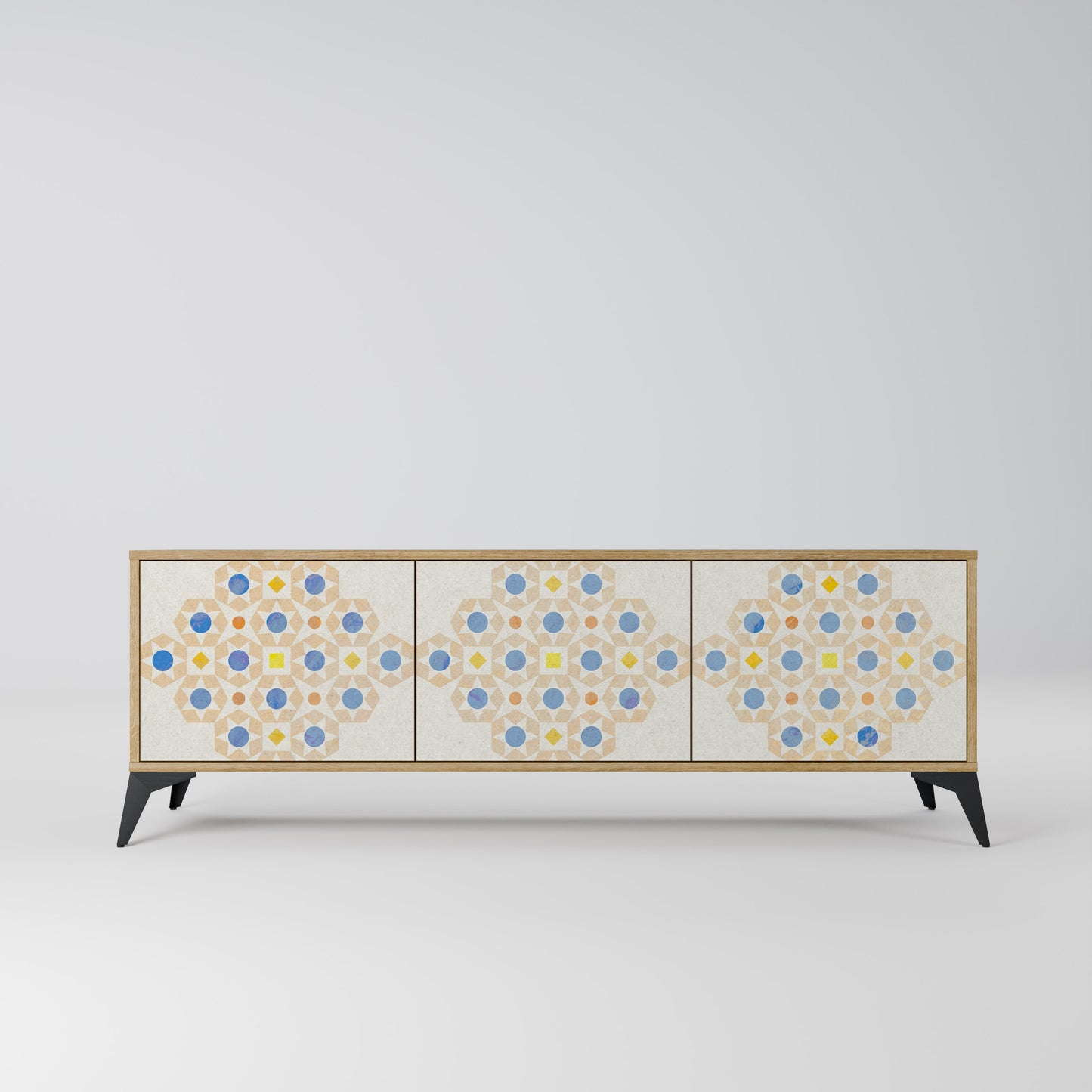 Mobile TV a 3 ante PATTERNED PRISM in effetto rovere