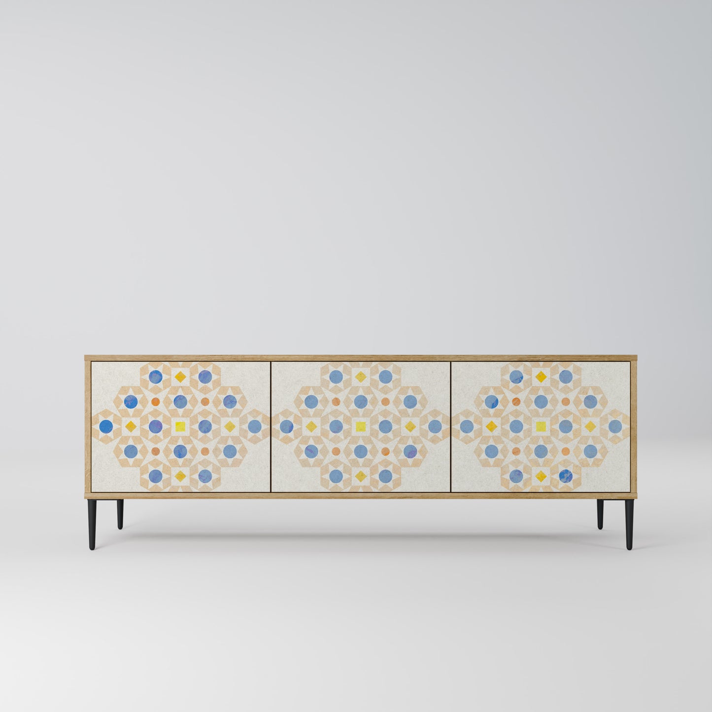 Mobile TV a 3 ante PATTERNED PRISM in effetto rovere